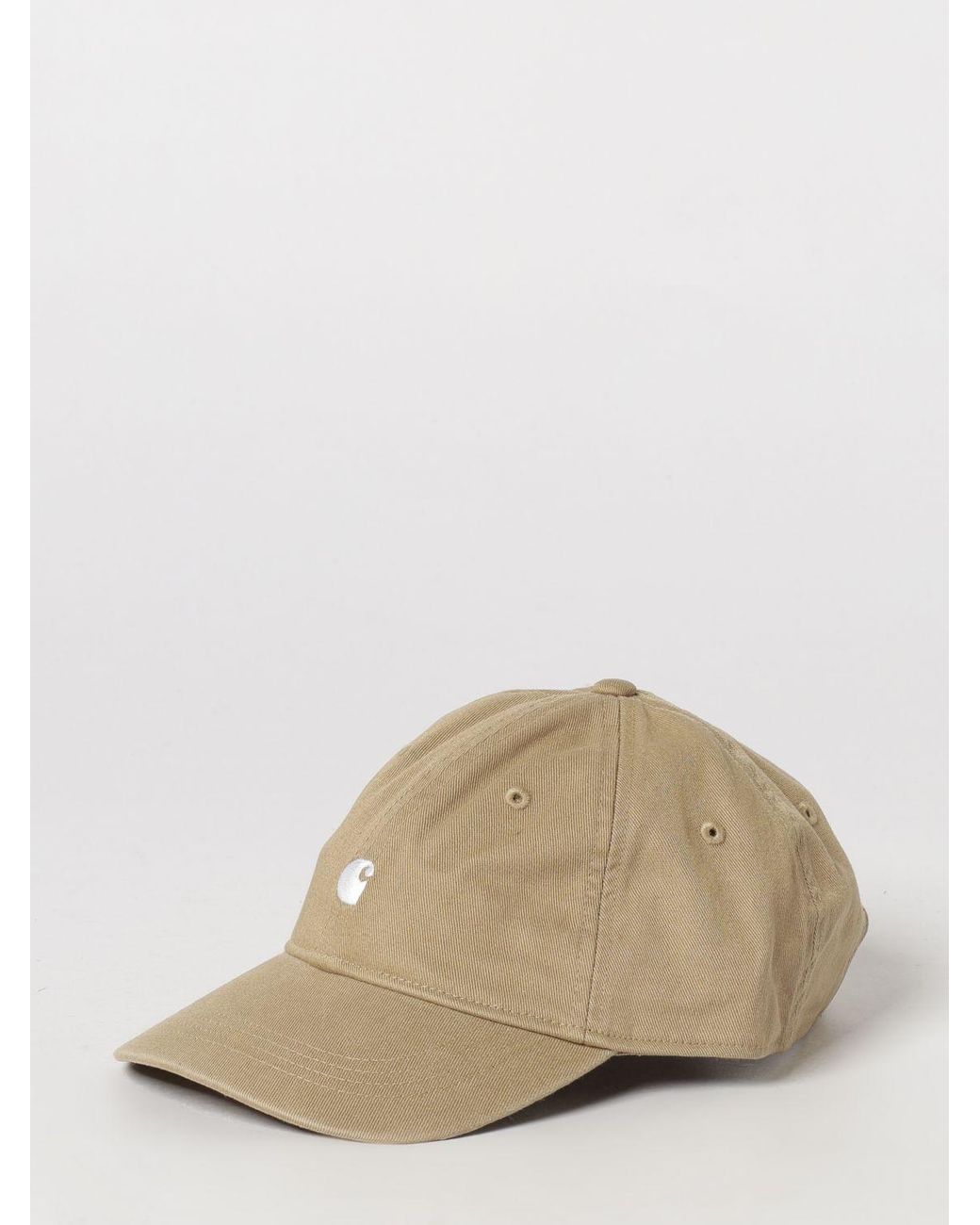 Carhartt Natural Cotton Baseball Cap With Embroidered Logo And Adjustable Back Strap for men