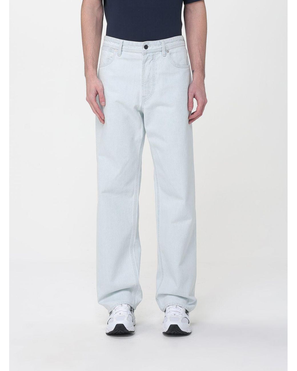 Stone Island Blue Straight Jeans for men