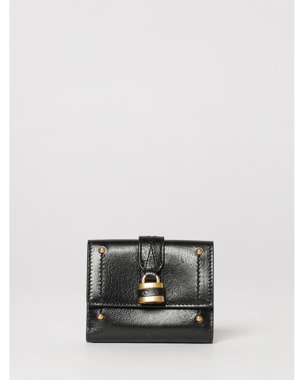ChloÉ Cartera De Piel De Becerro Chloé de color Black