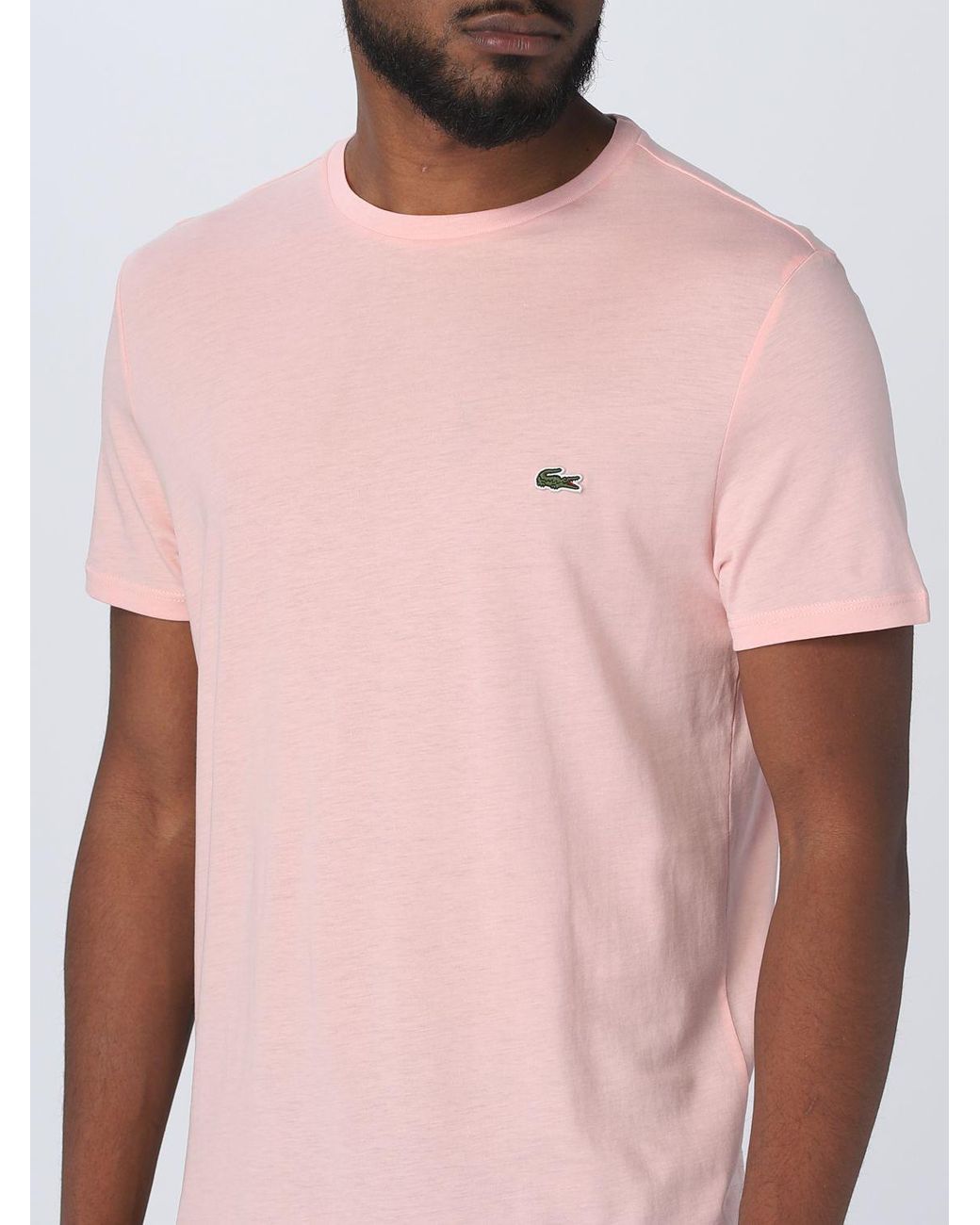 Camiseta Lacoste de hombre de color Rosa | Lyst