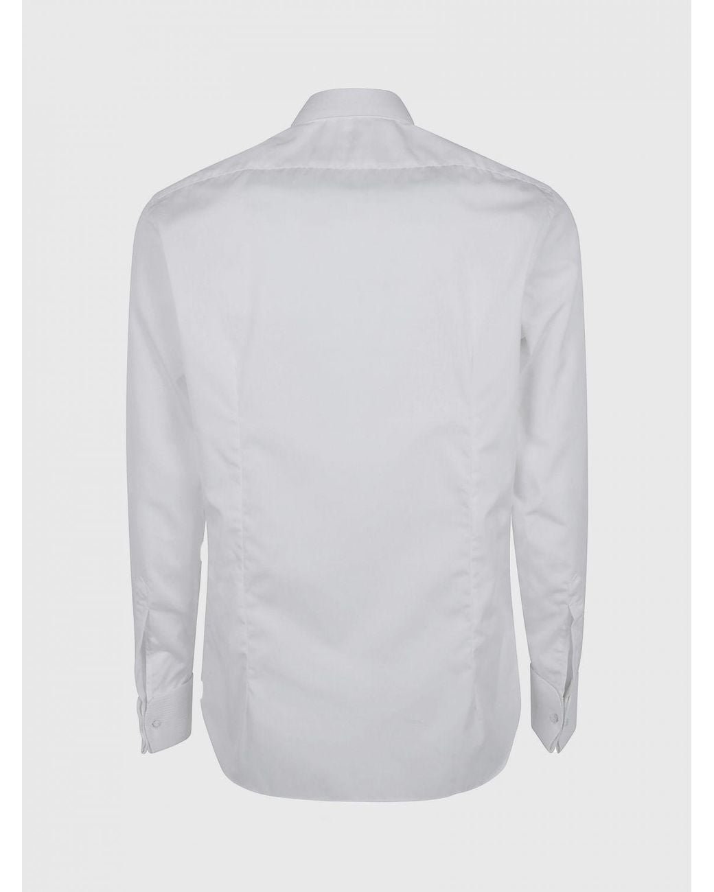 Junya Watanabe White Slim Fit Cotton Shirt With Plastron And French Collar for men