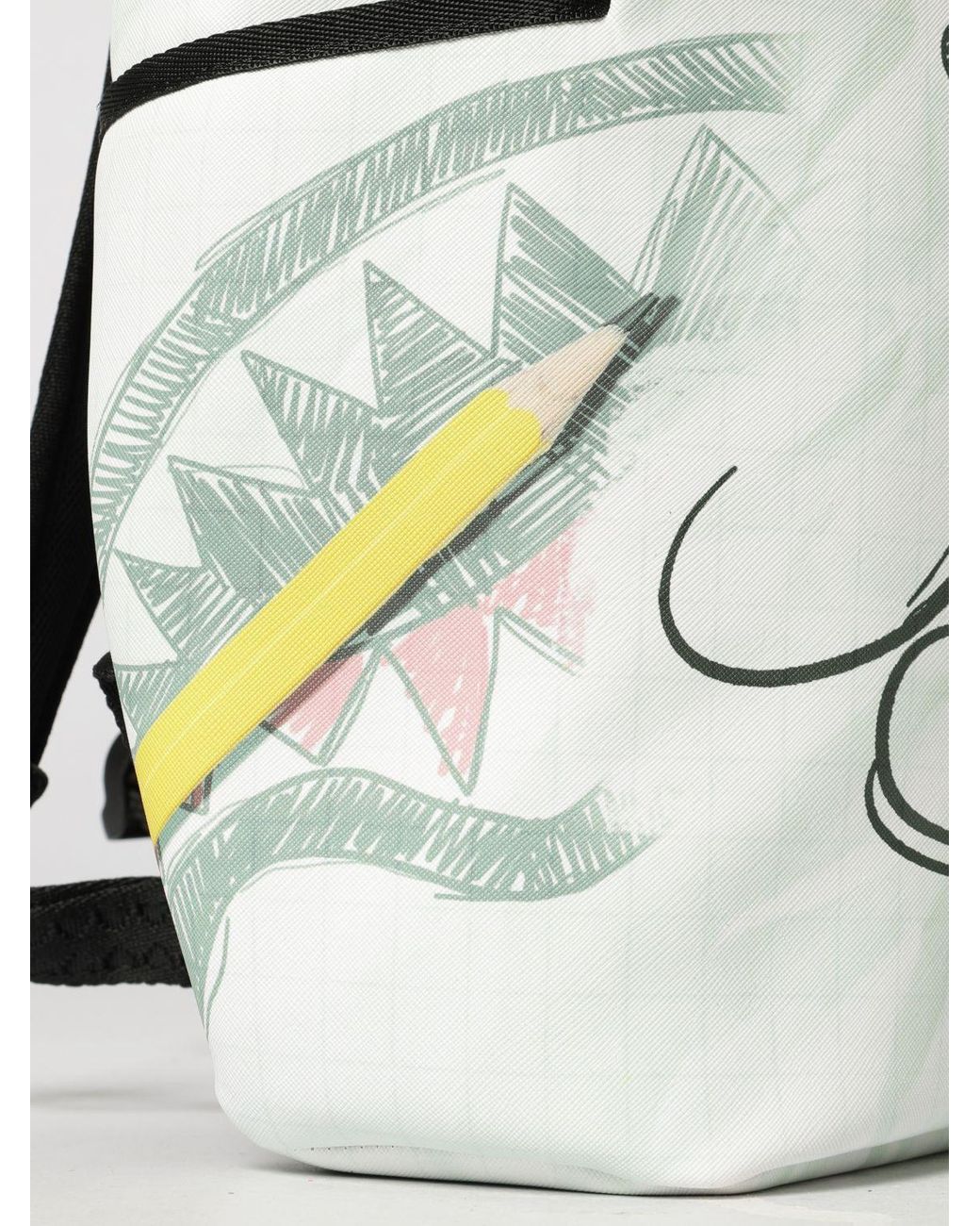 Sprayground Multicolor Disney Old School Mickey Sketch Print Backpack With Shark Logo for men