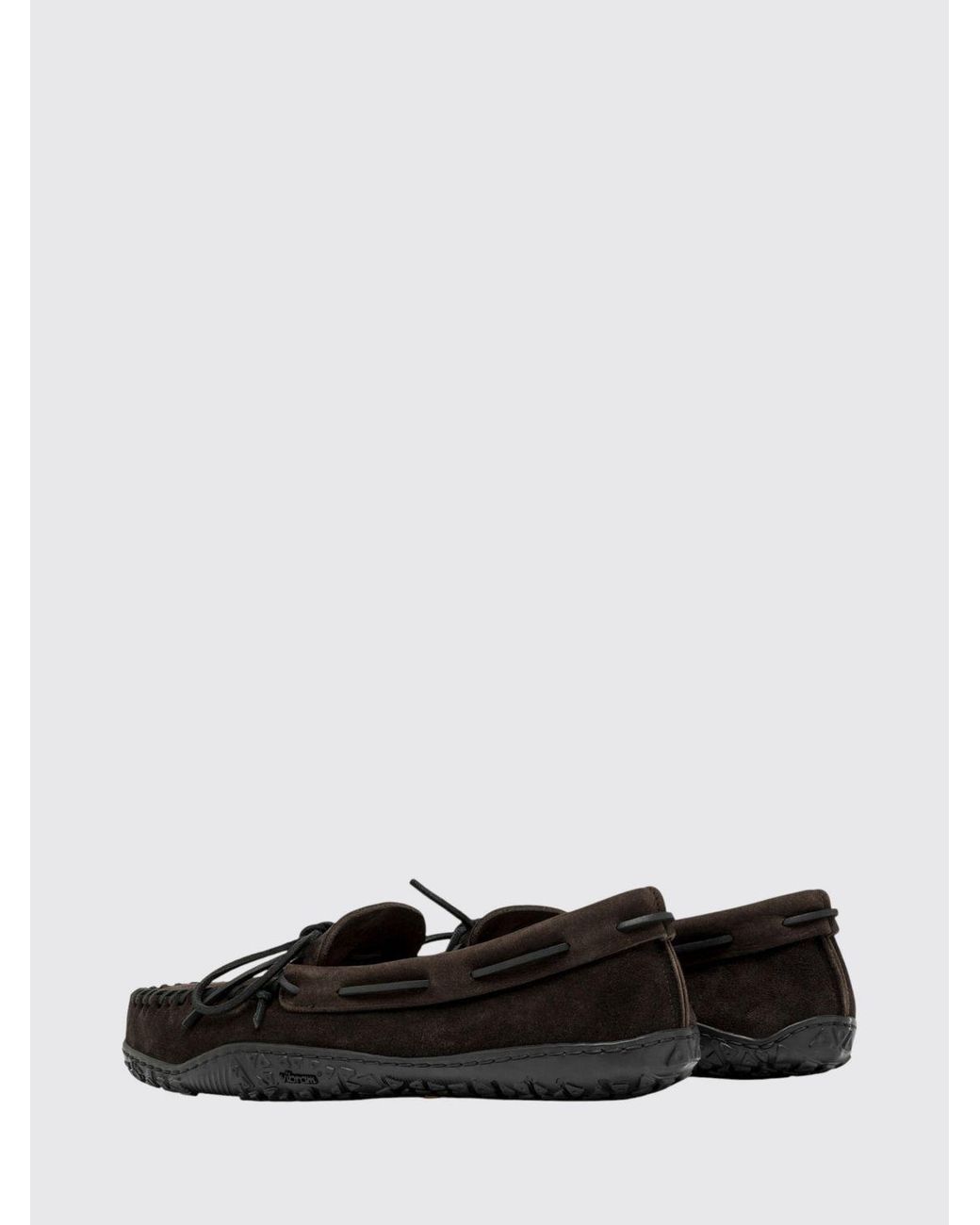 Buttero White Suede Boat Shoes With Vibram Rubber Sole