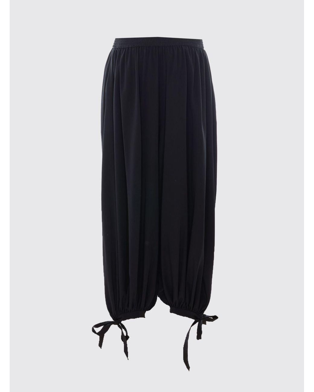 Chloé Blue ChloÉ High-Waisted Wide Leg Silk Harem Trousers