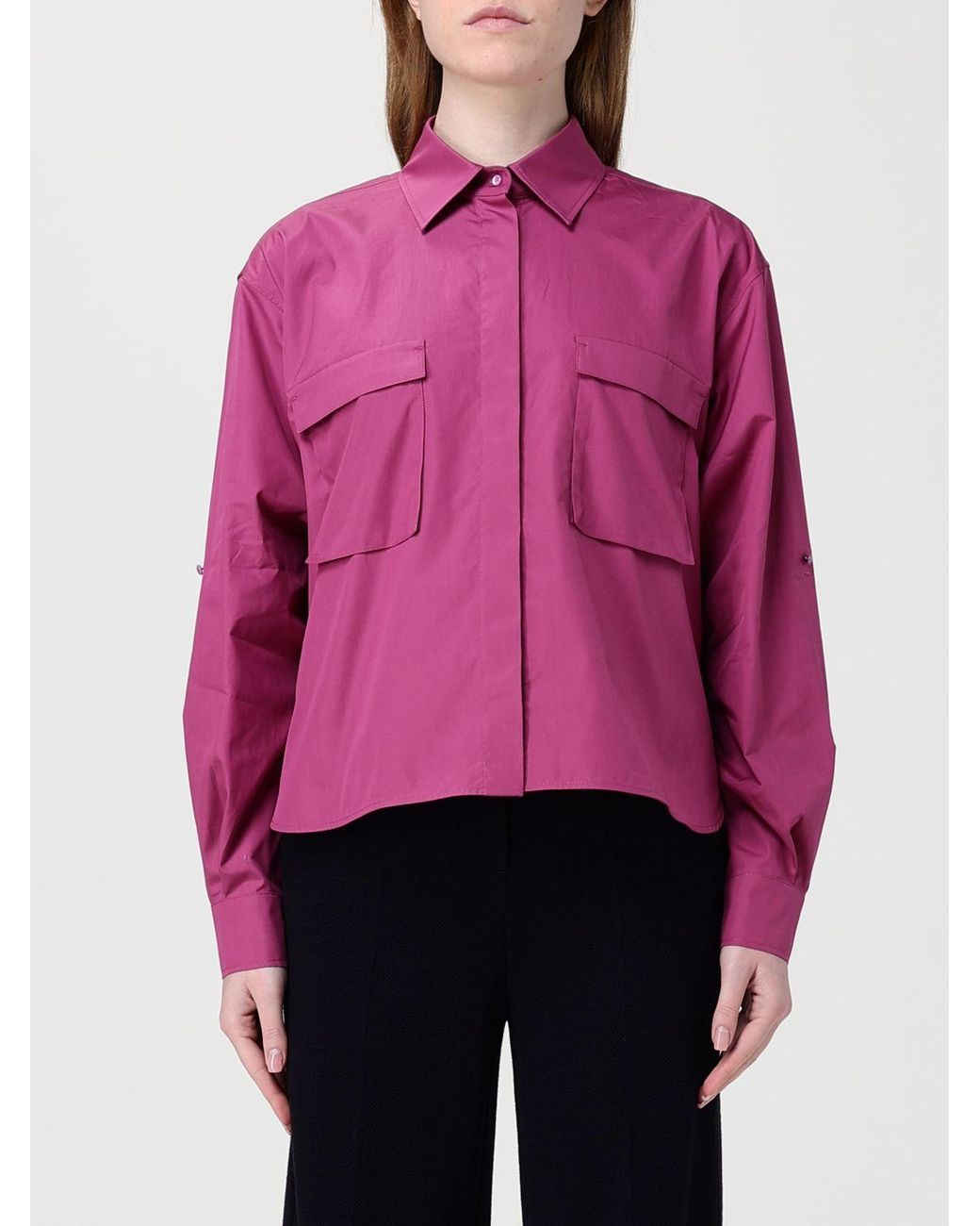 Camisa De Algodón Max Mara de color Pink