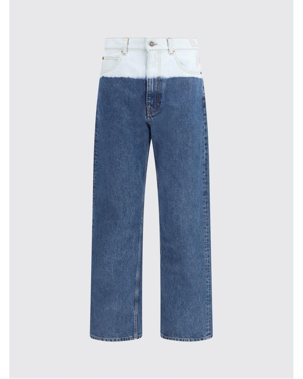 Marni Blue Wide Leg Cotton Jeans for men