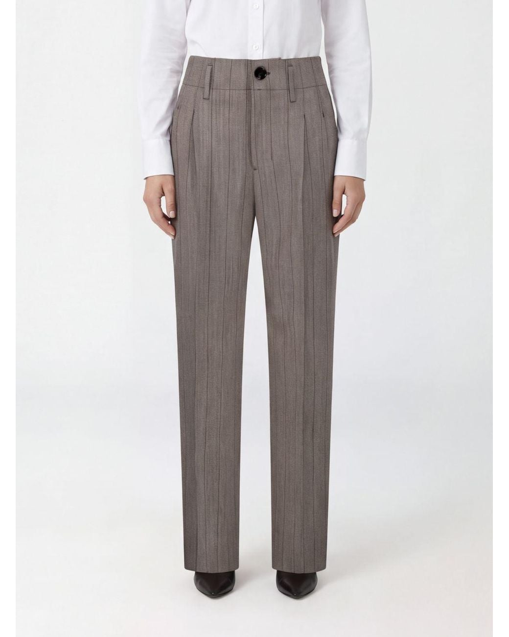 Pantalones Mujer AMI de color Gray