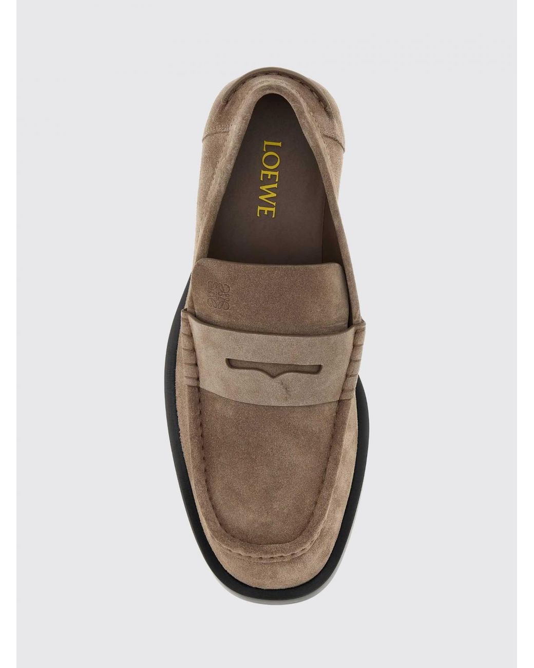 Loewe Multicolor Bobine Suede Calf Leather Penny Loafers With Leather Sole for men