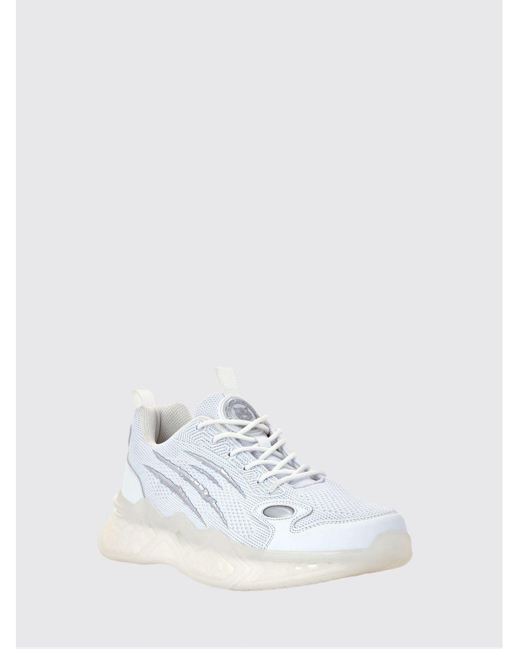 Philipp Plein White Lace-Up Low-Top Sneakers for men