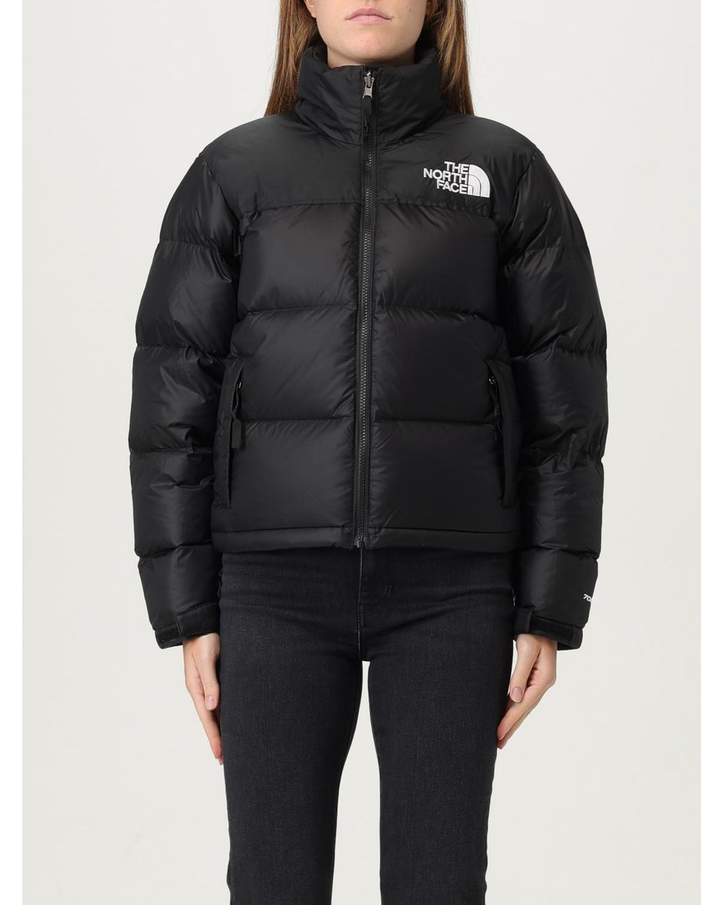 The North Face Black Nylon Jacket By With Logo
