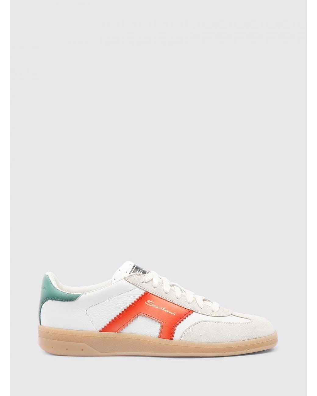 Santoni Pink Leather Oly Pulse Sneakers