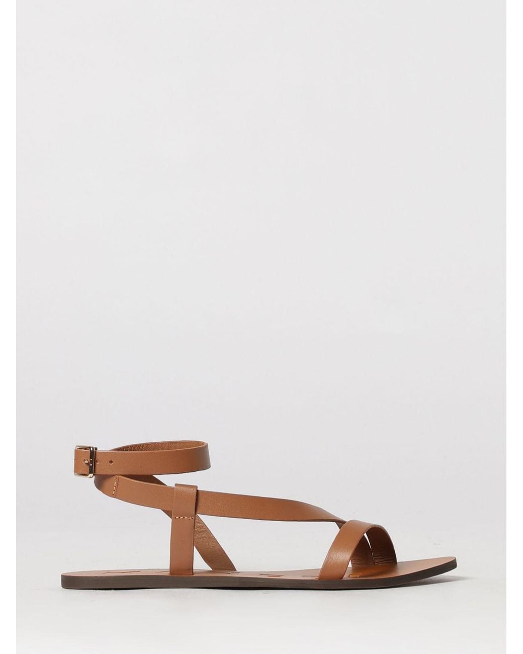 Manebí Brown Heeled Sandal