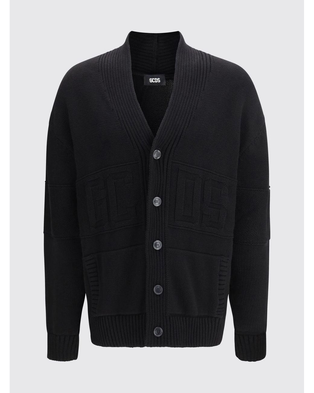 Gcds Cardigan Aus Recycelter Wolle in Black für Herren