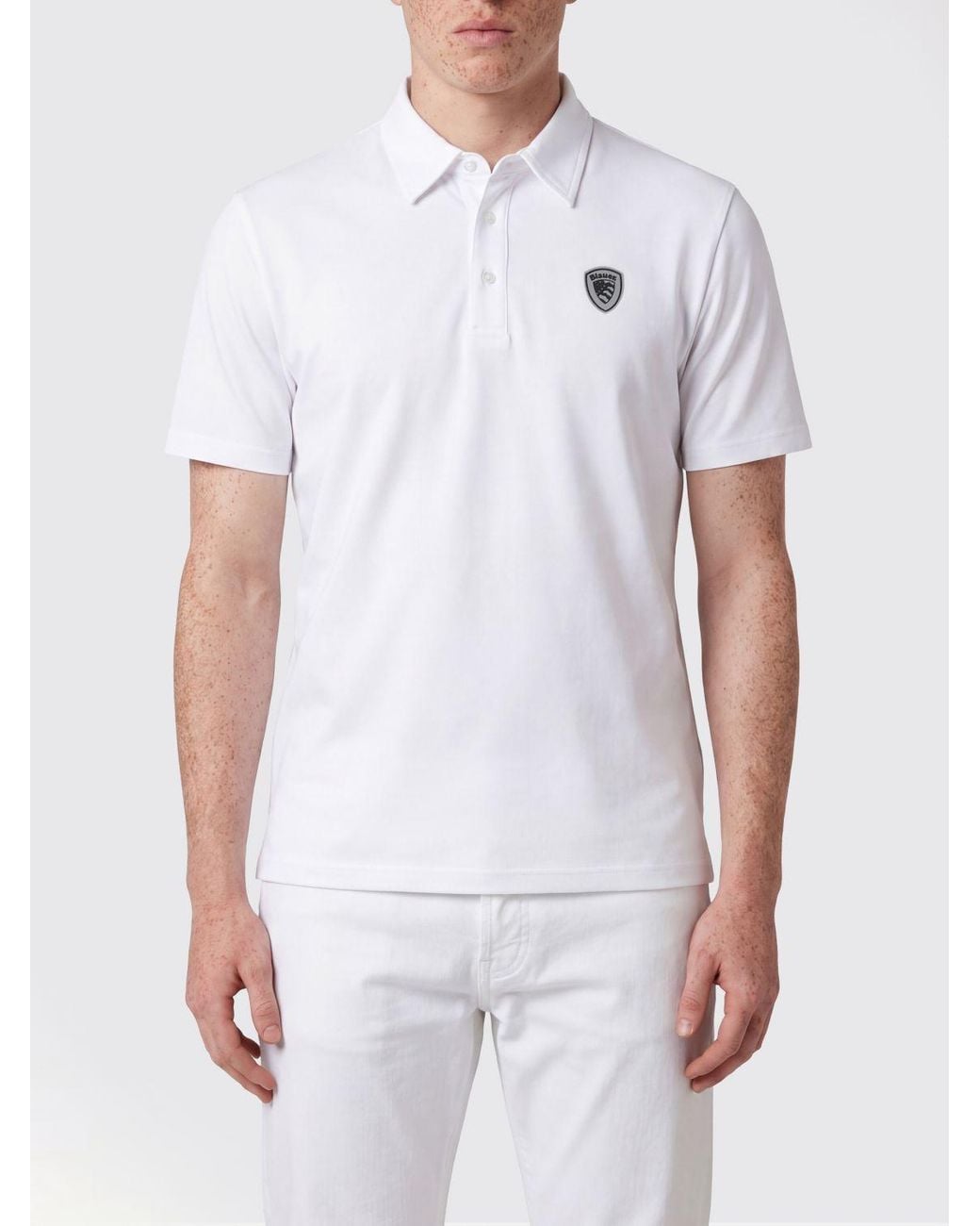 Polo di Blauer in White da Uomo