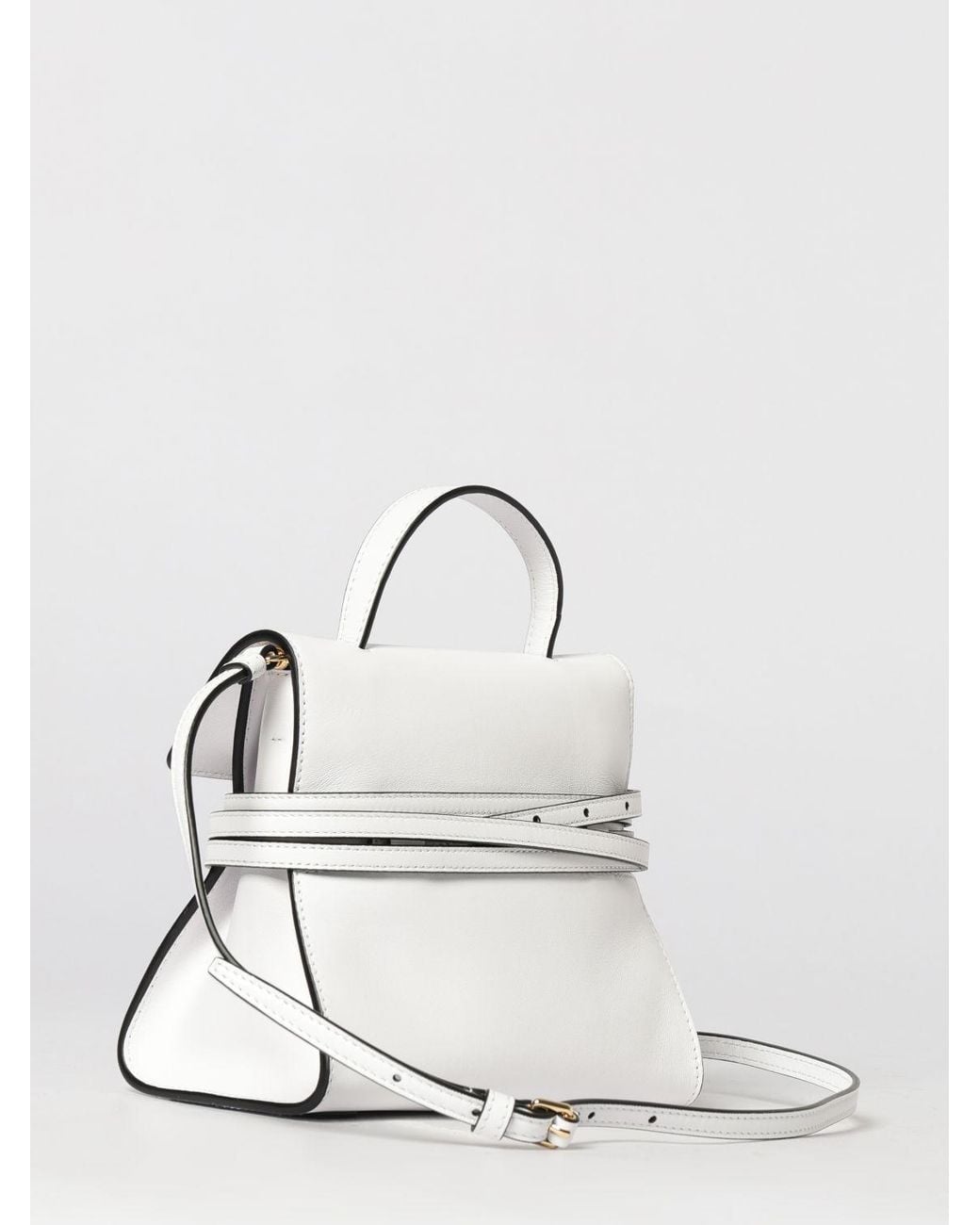 Moschino Couture White Tie Me Leather Bag