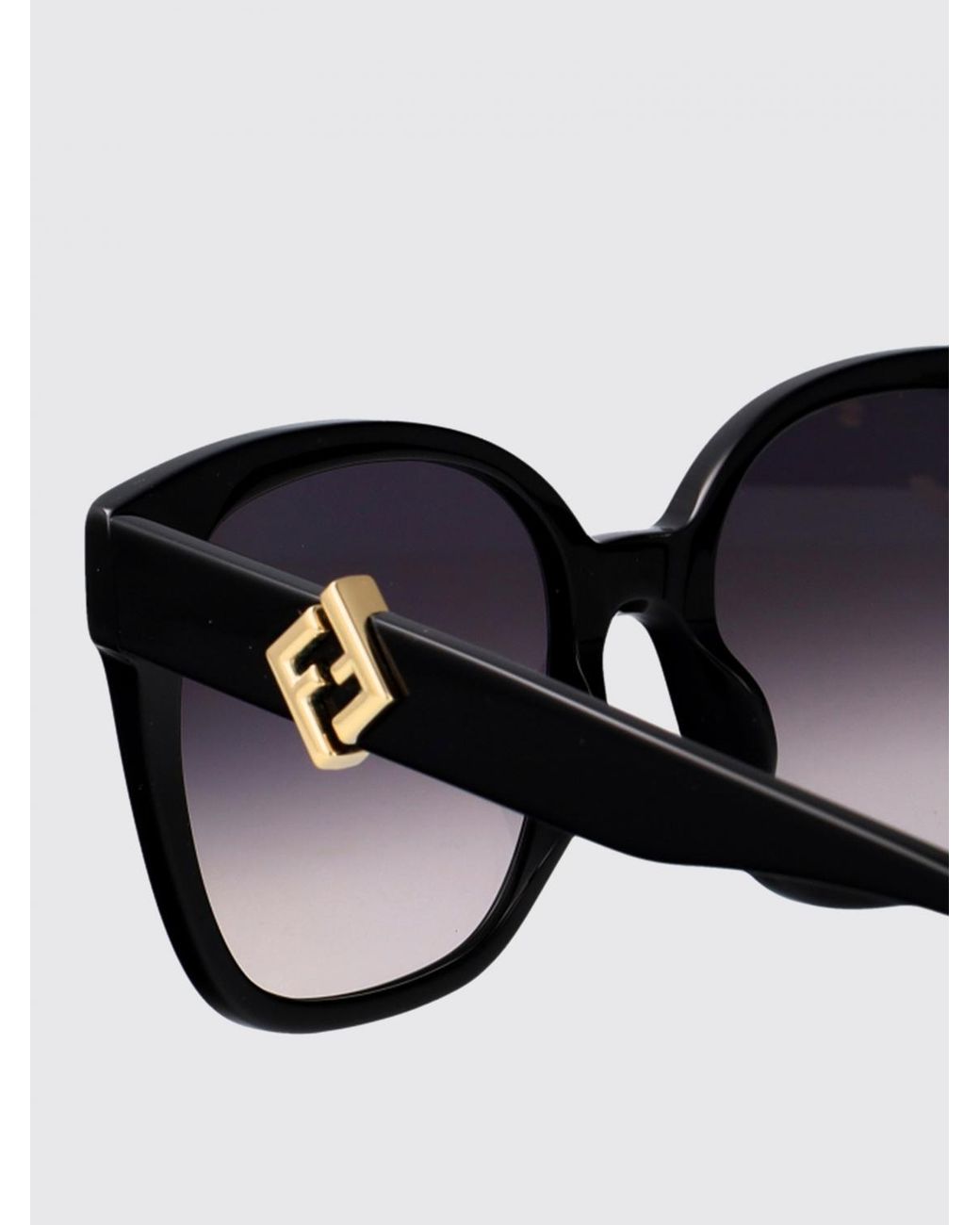 Fendi Black Ff Diamonds Acetate Sunglasses