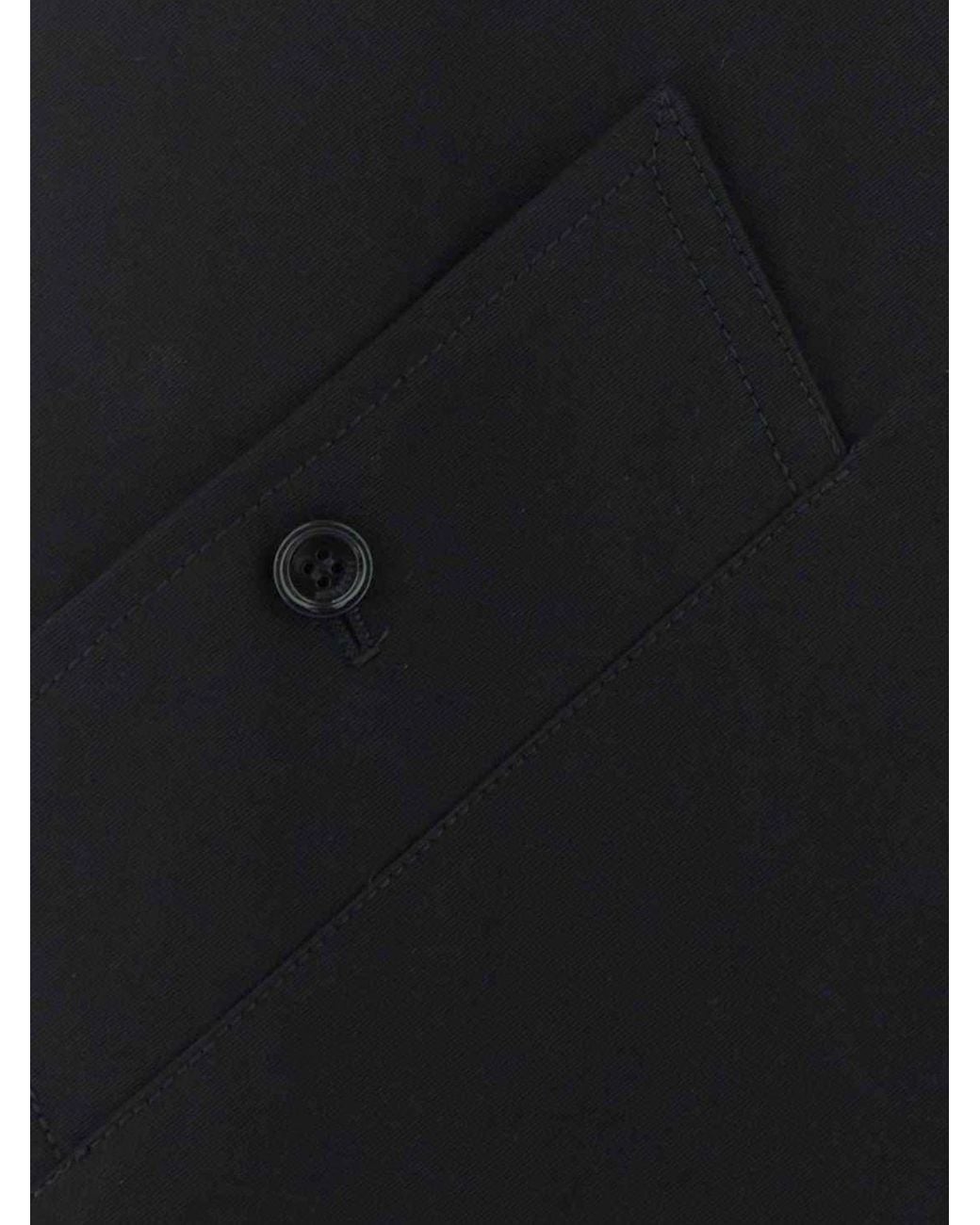 Burberry Black High-Waisted Asymmetrical Midi Skirt