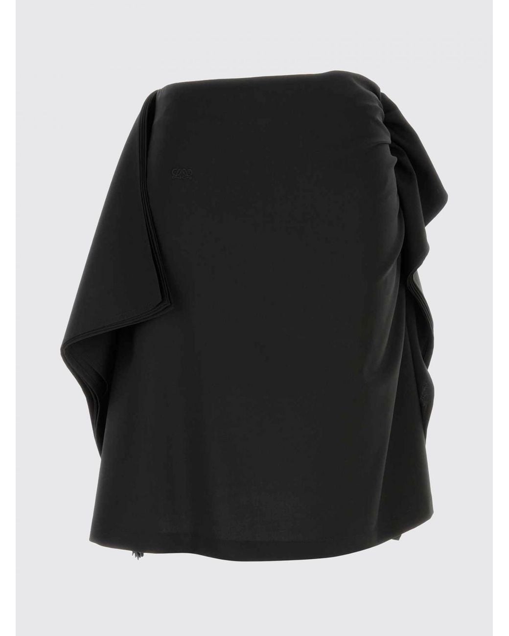 Loewe Black Wool Skirt