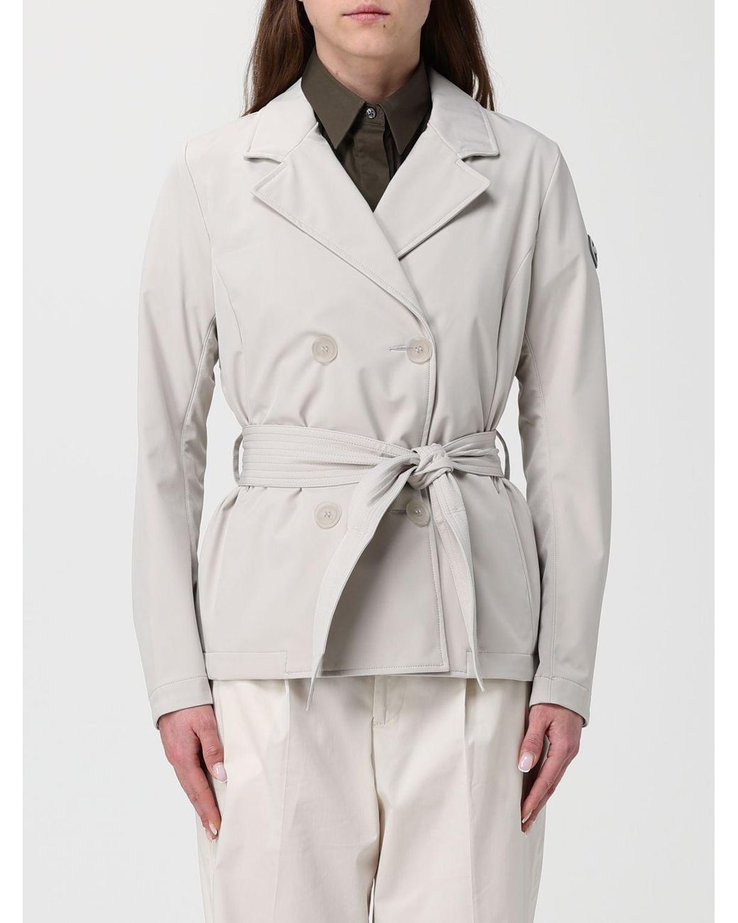 Gabardina Cruzada De Poliéster Colmar de color Gray
