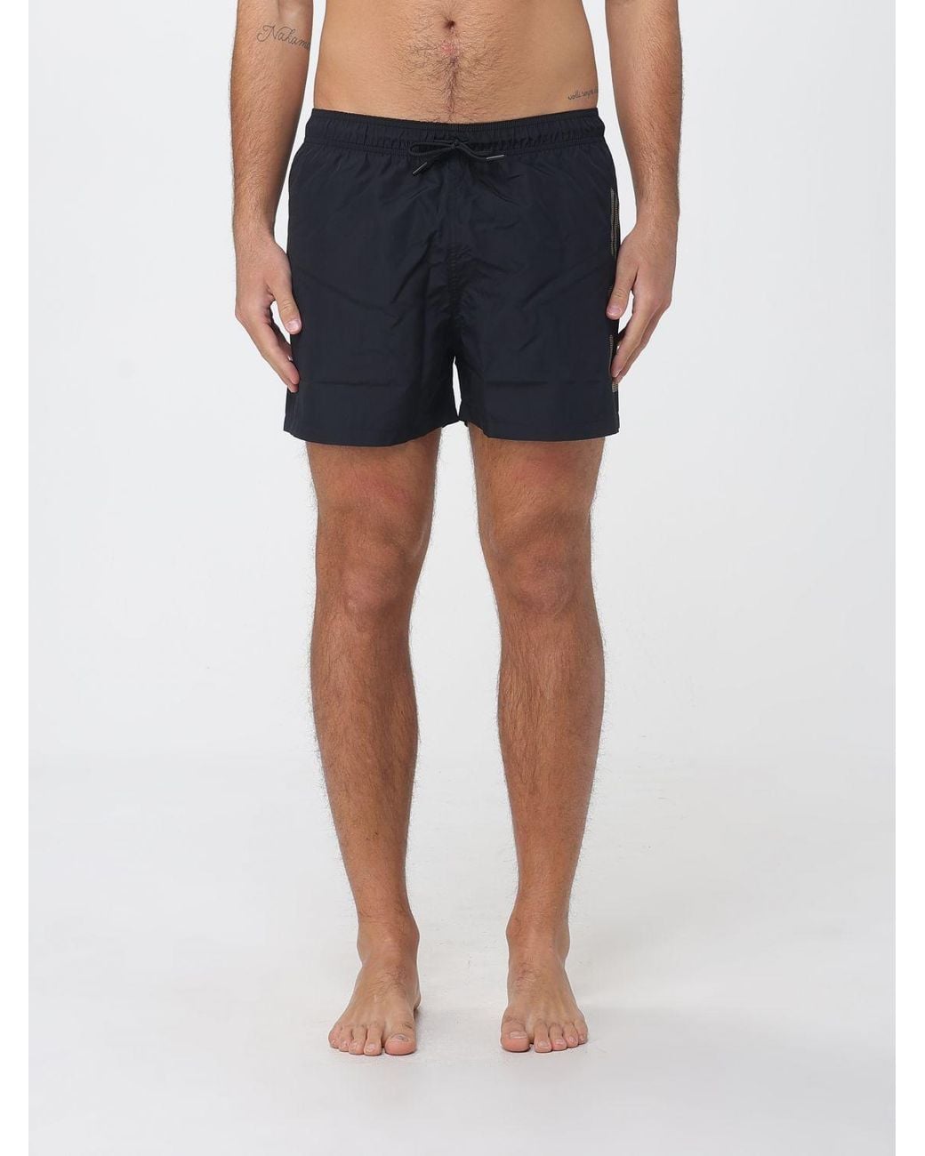 EA7 Blue Polyester Swimsuit for men
