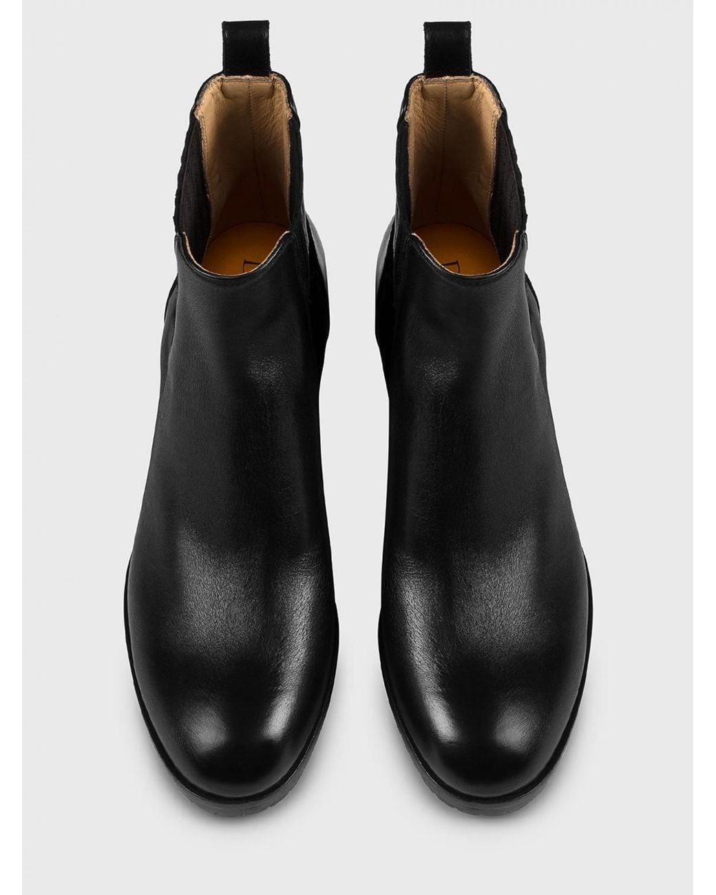Doucal's Black Leather Ankle Boots