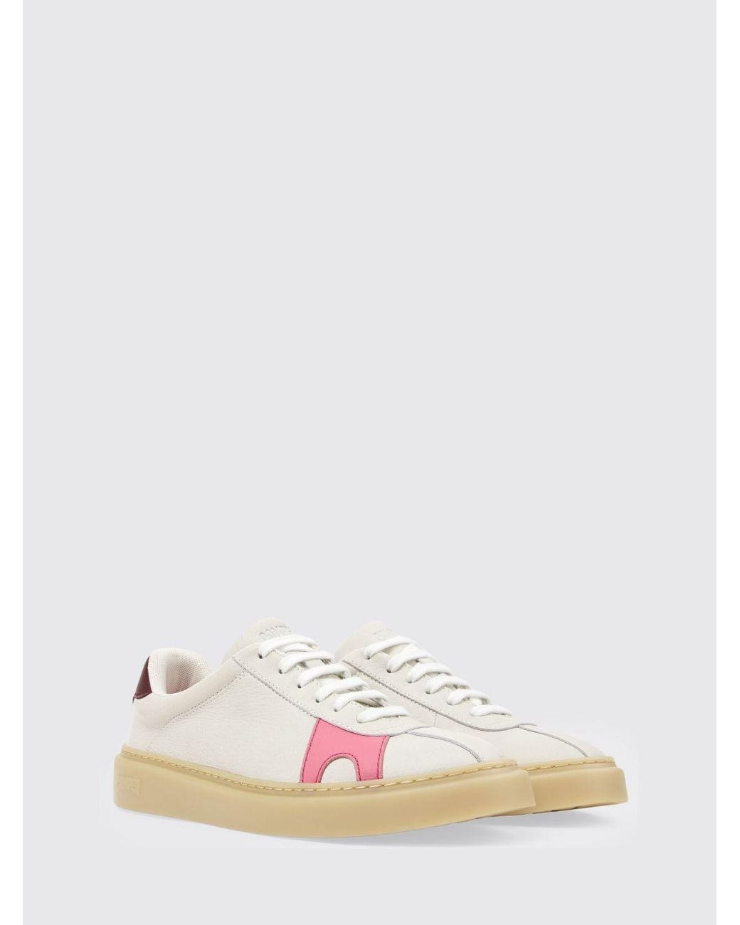 Camper Pink Twins Leather Sneakers