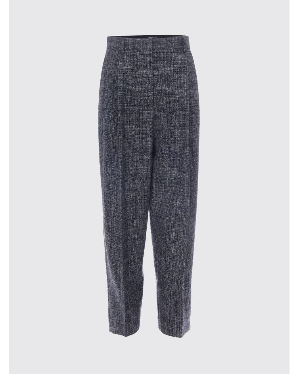 Fabiana Filippi Blue High-Waisted Straight Trousers
