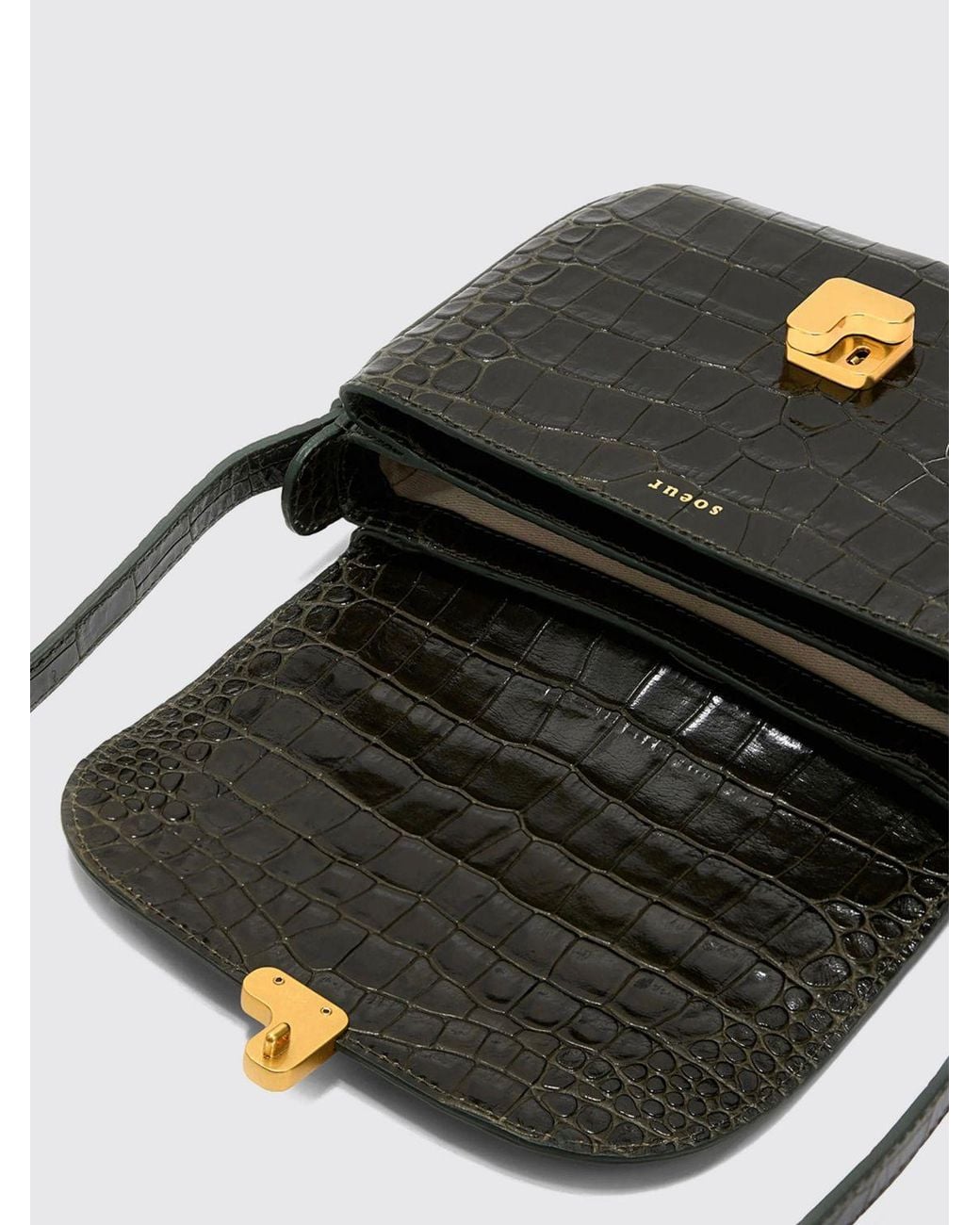 Soeur Black Shoulder Bag