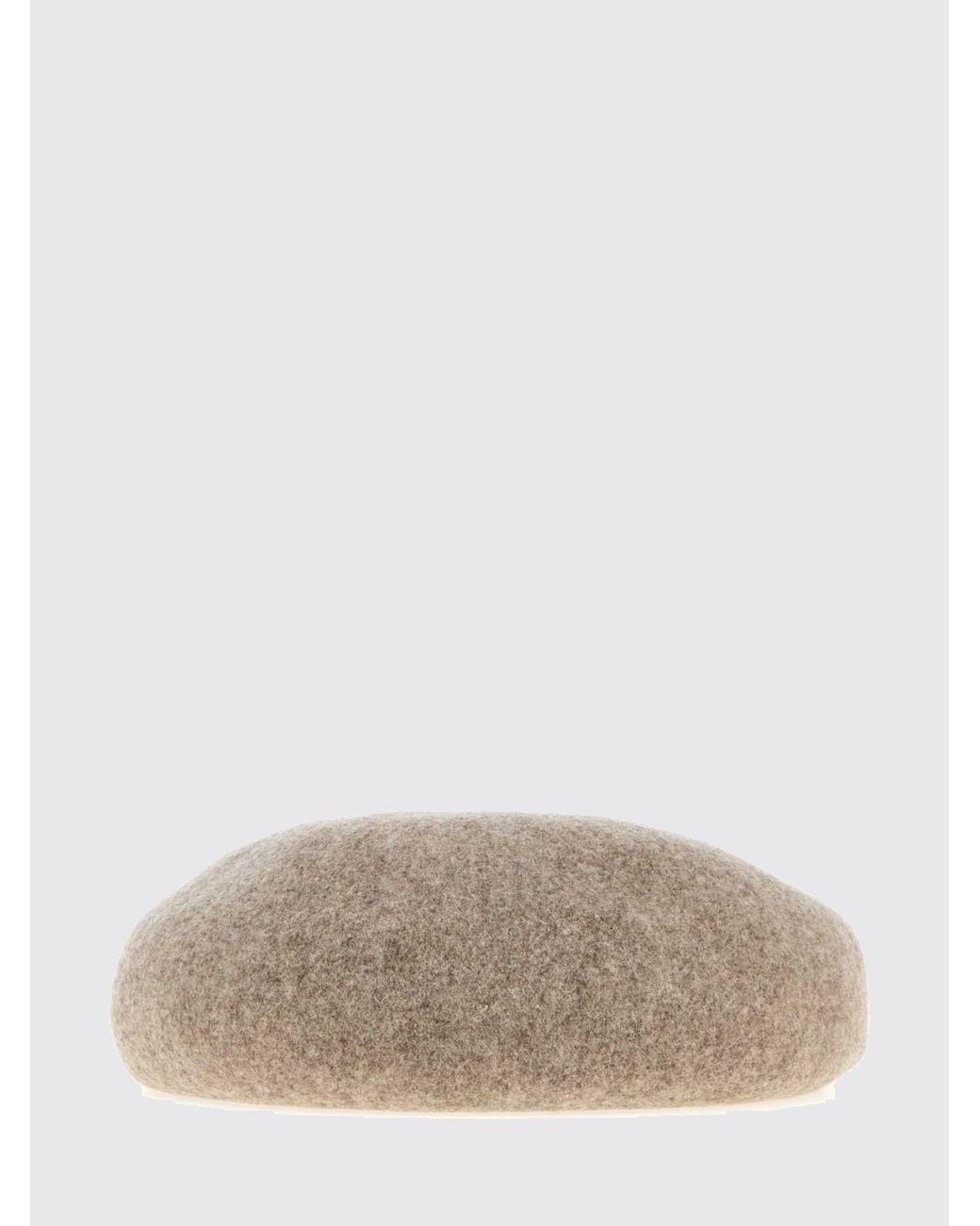 Vivienne Westwood Brown 100% Wool Beret With Embroidered Orb Logo