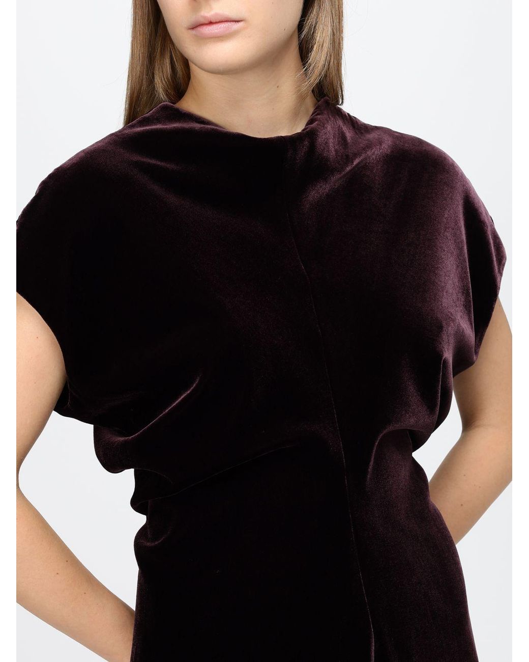 Agnona Black Long Sheath Dress