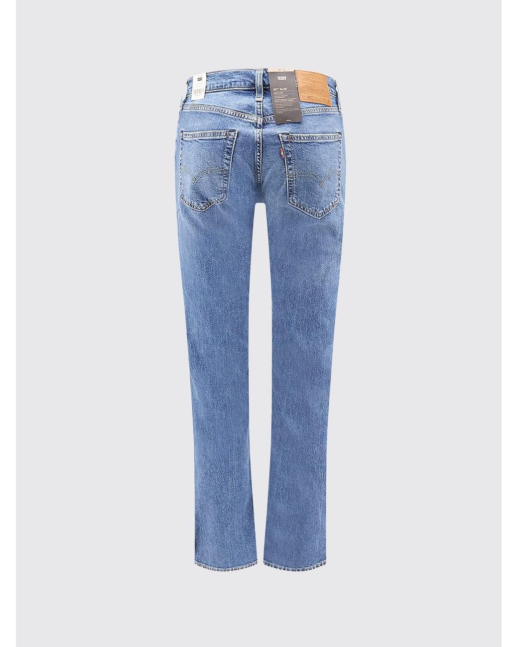 Levi's Blue 511 Slim Fit Mid-Rise Cotton Denim Jeans for men