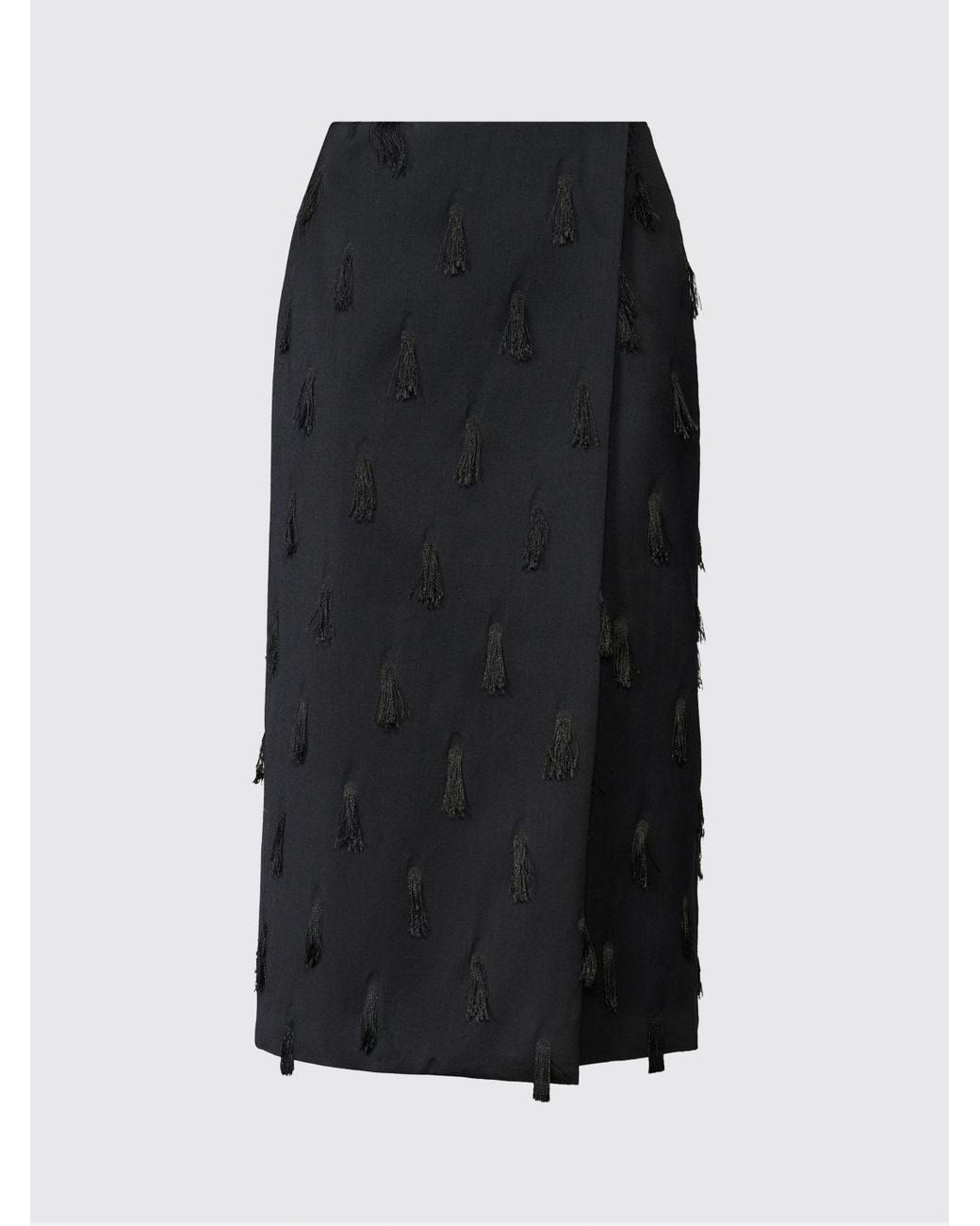 Fabiana Filippi Black Midi Wrap Skirt