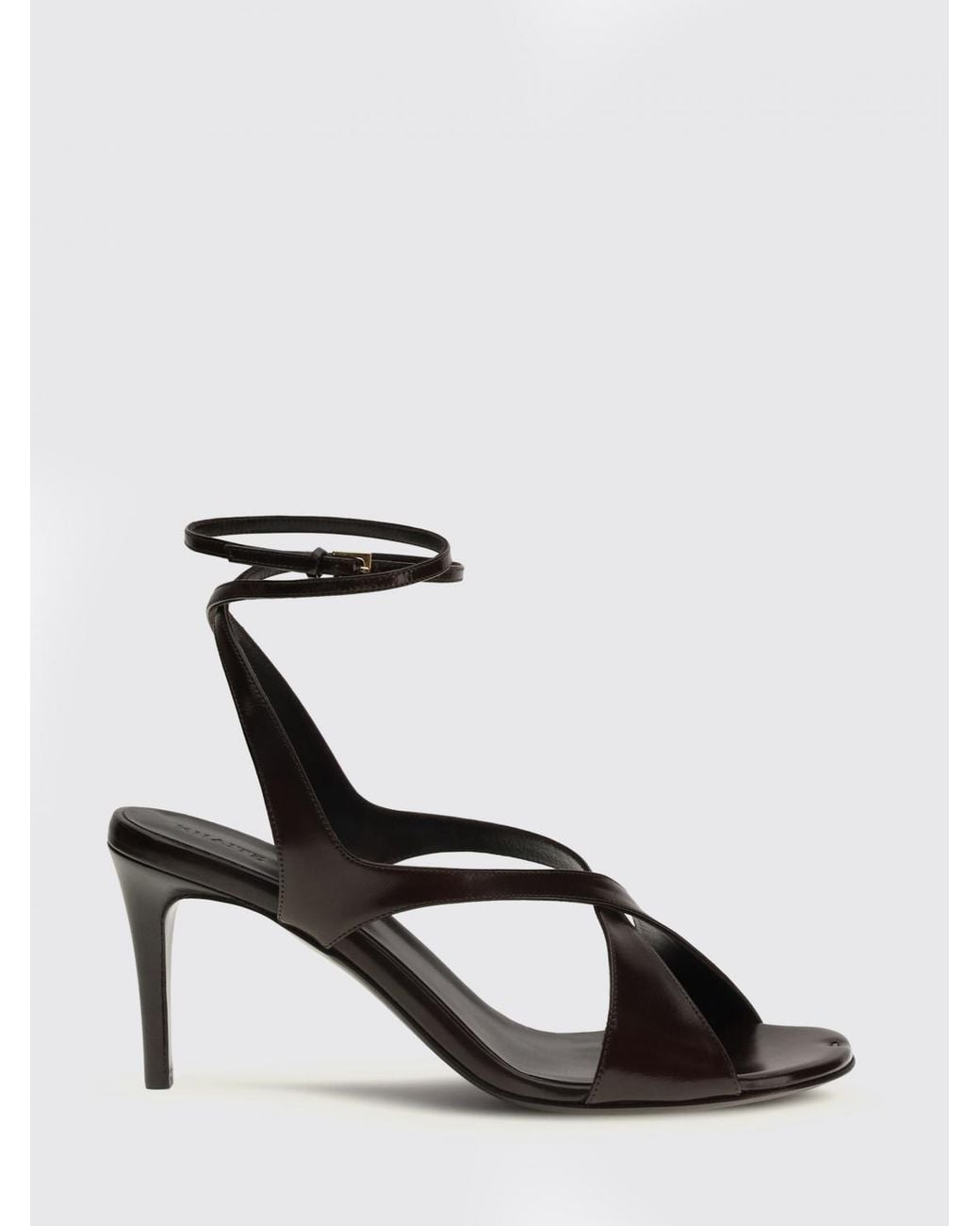 Khaite White Liria Leather Sandals