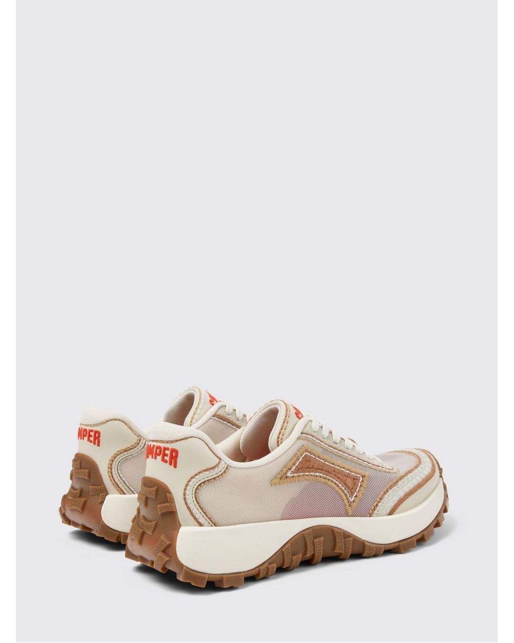 Camper Natural Twins Recycled Polyester Sneakers With Contrast Stitching