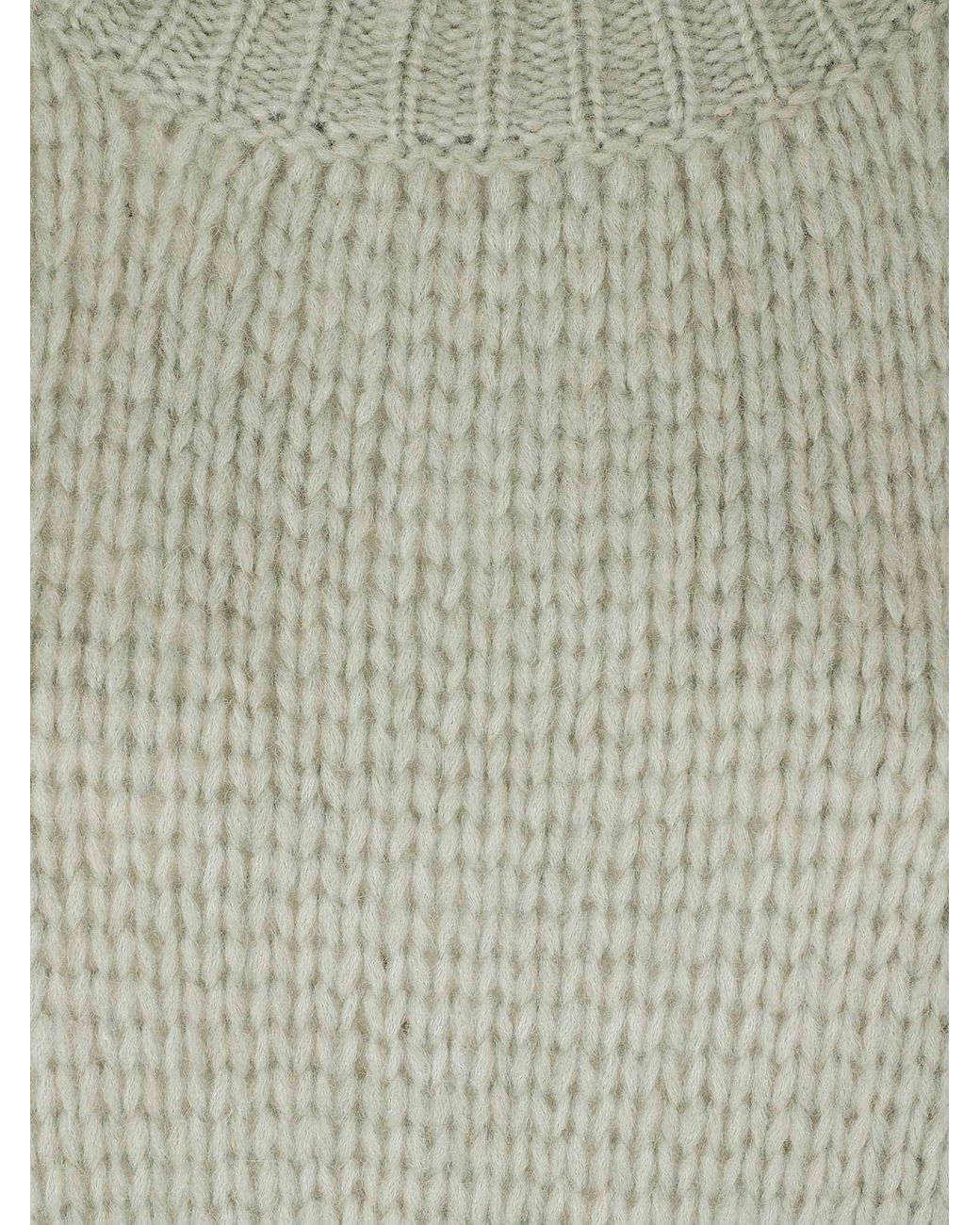 Roberto Collina Gray Pure Wool Crewneck Jumper With Ribbed Cuffs And Hem