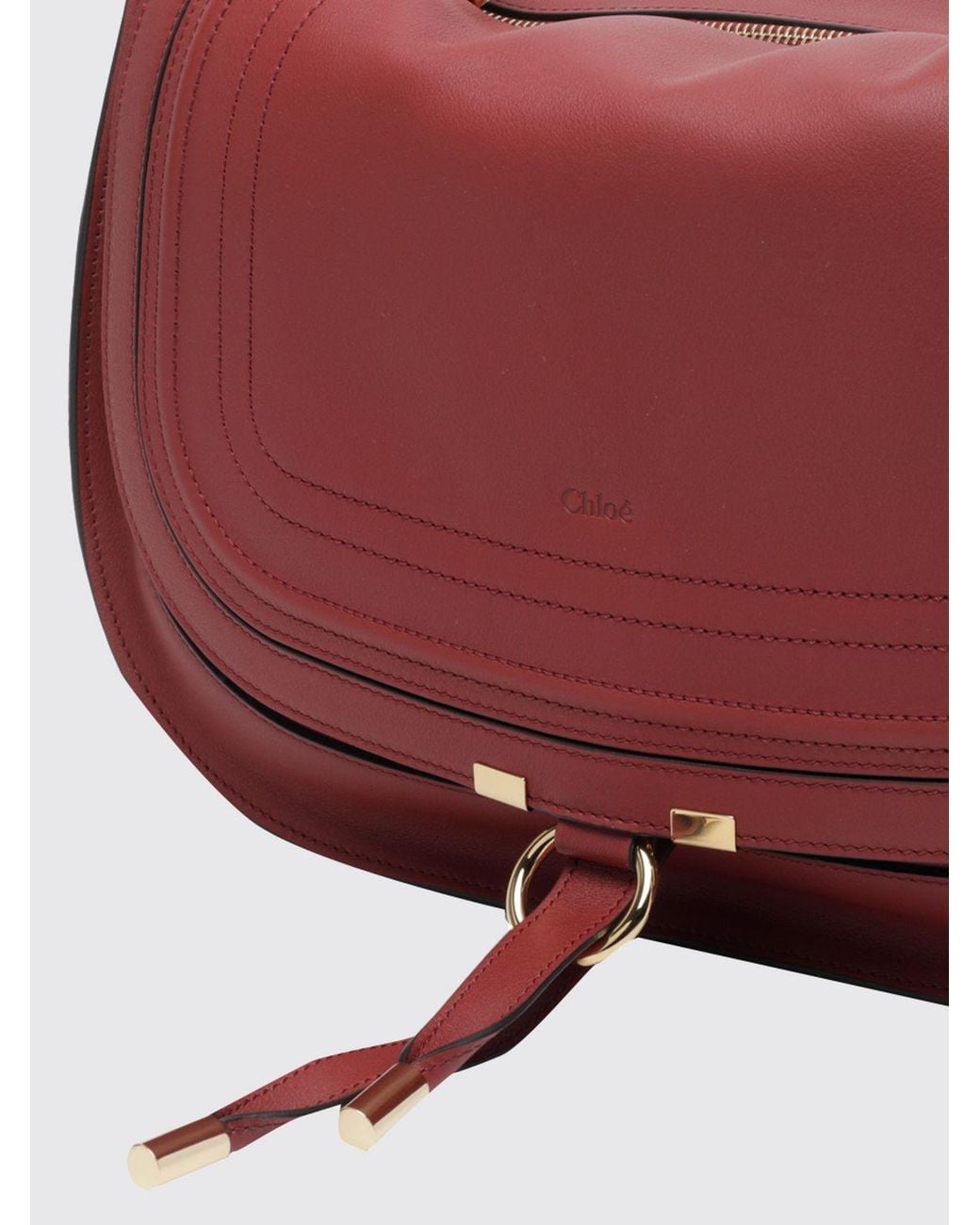 Chloé Red Chlo&Eacute Marcie Shoulder Bag