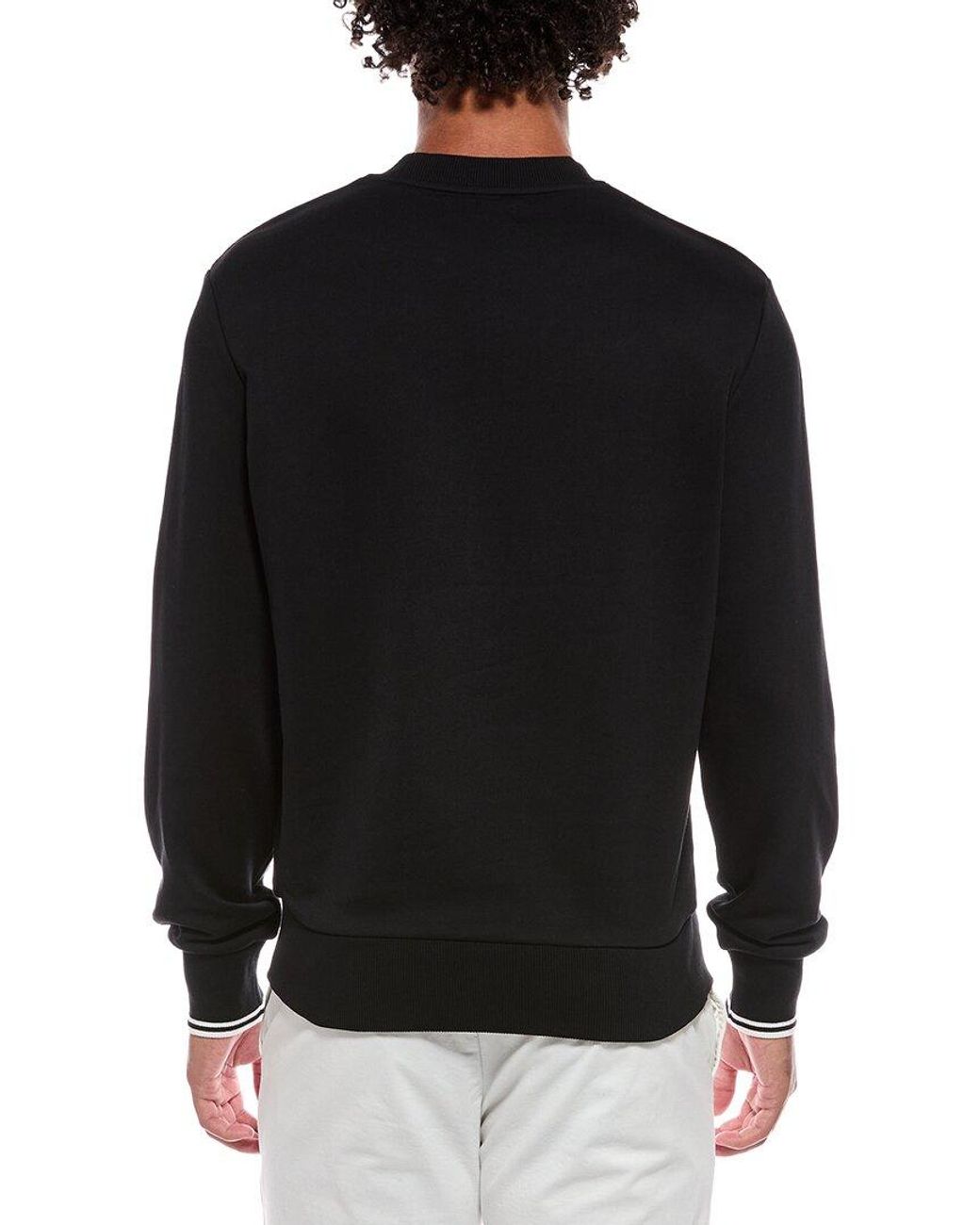 Fred Perry Black Crewneck Sweatshirt for men