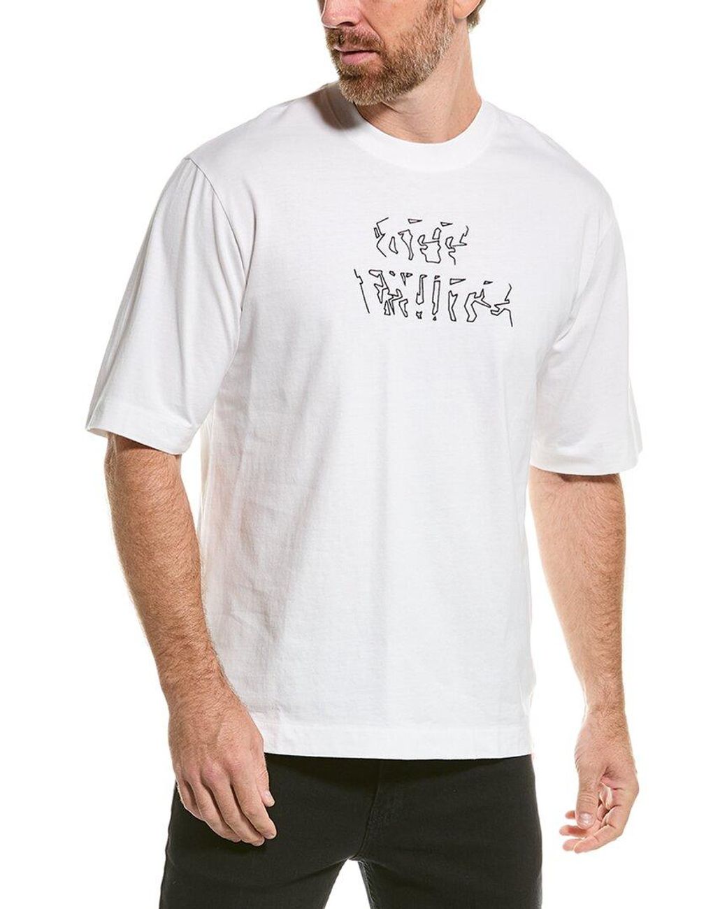 Off-White c/o Virgil Abloh Neen Arrow Skate T-shirt in White for Men