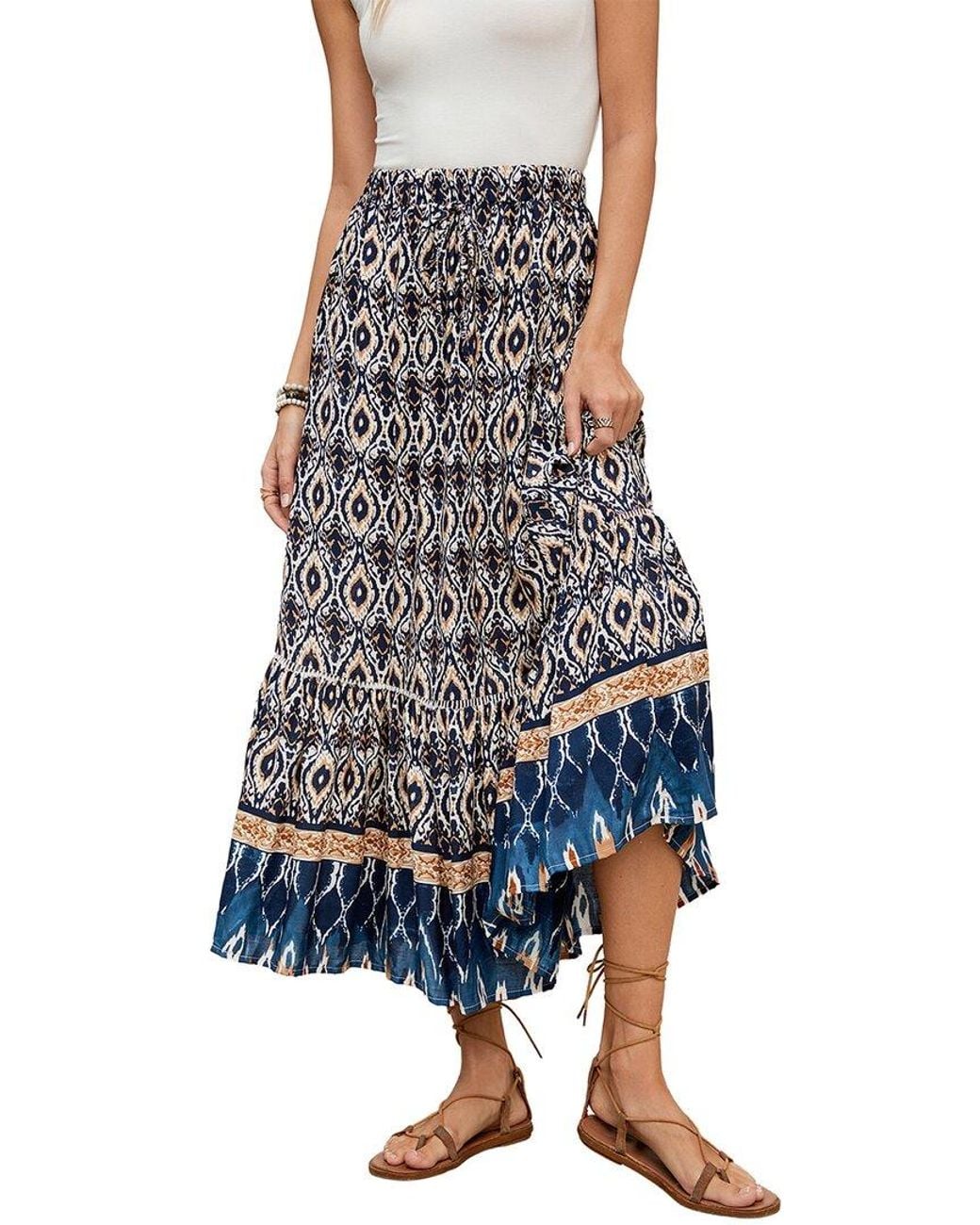 ENJOY PETRA Blue Skirt