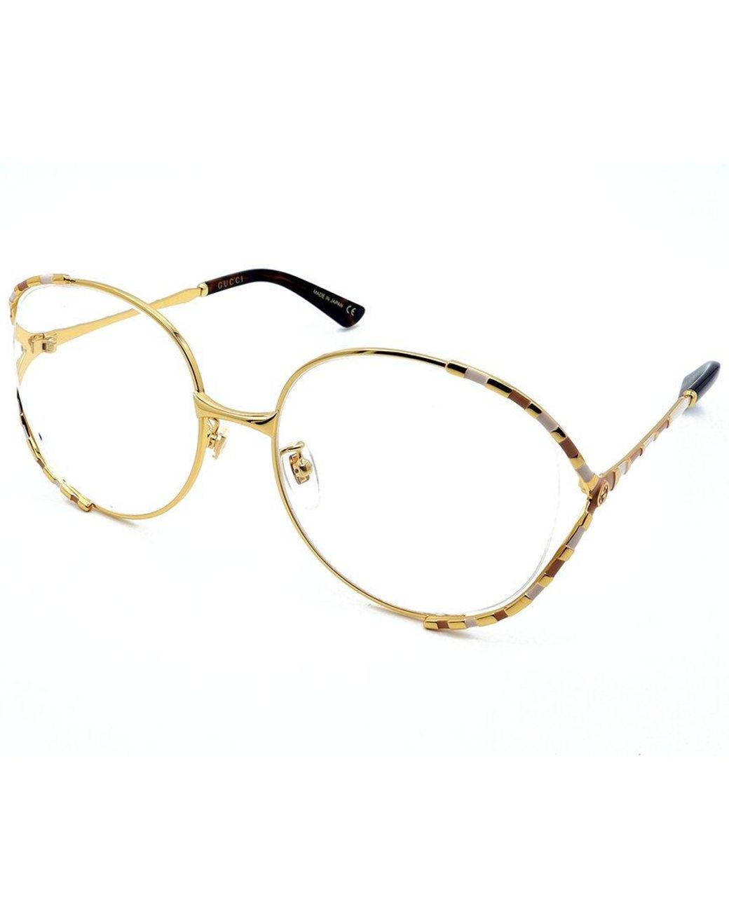 Gucci Metallic Gg0596Oa 58Mm Optical Frames