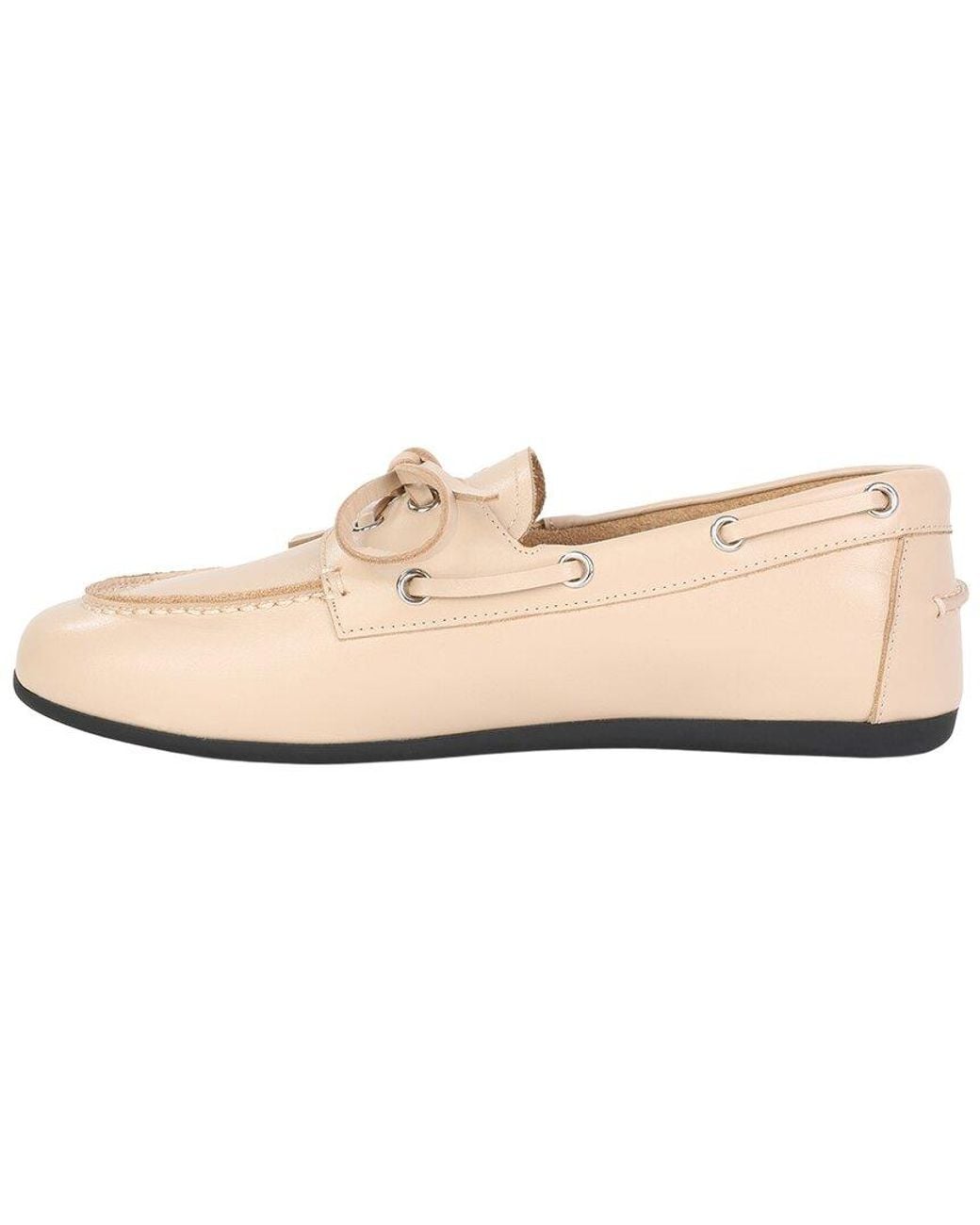 Tiffany & Fred Paris White Leather Loafer