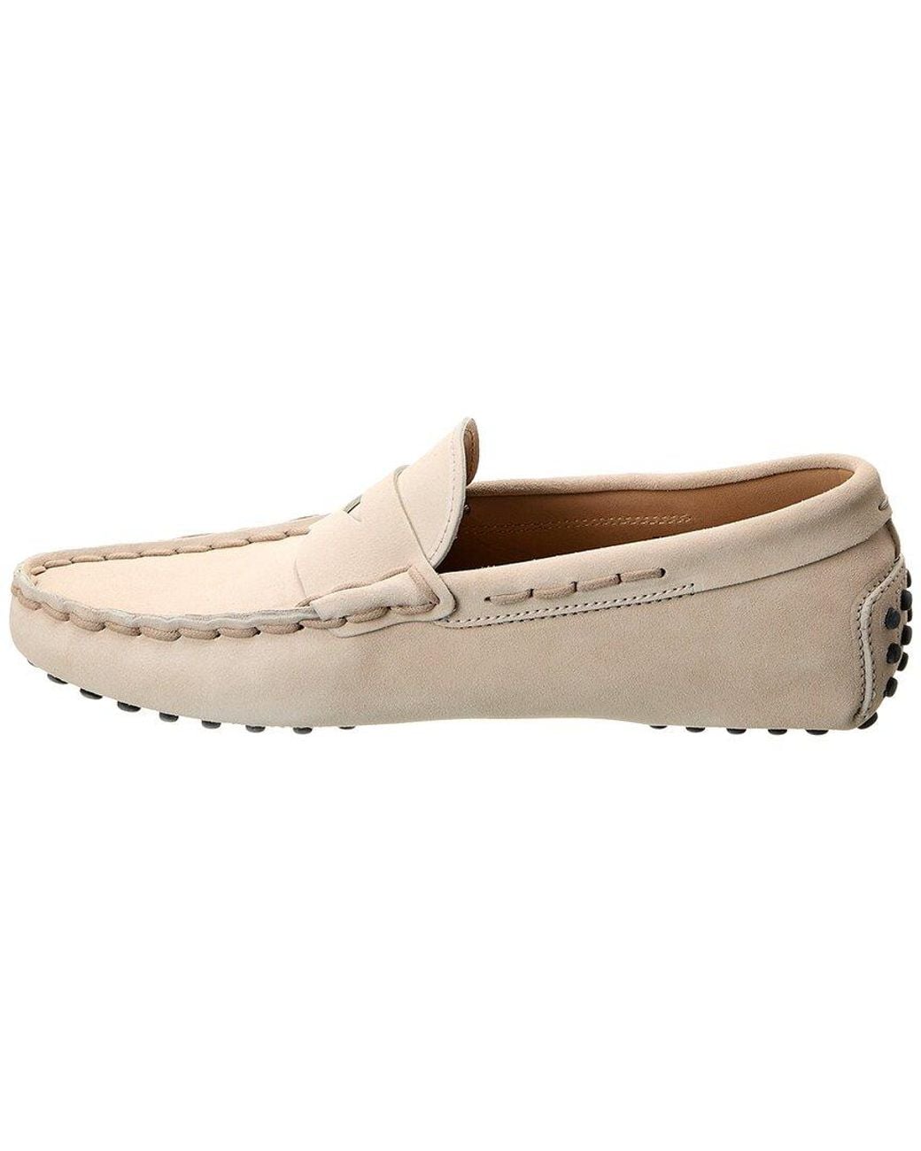 Tod's White Gommino Leather Loafer for men