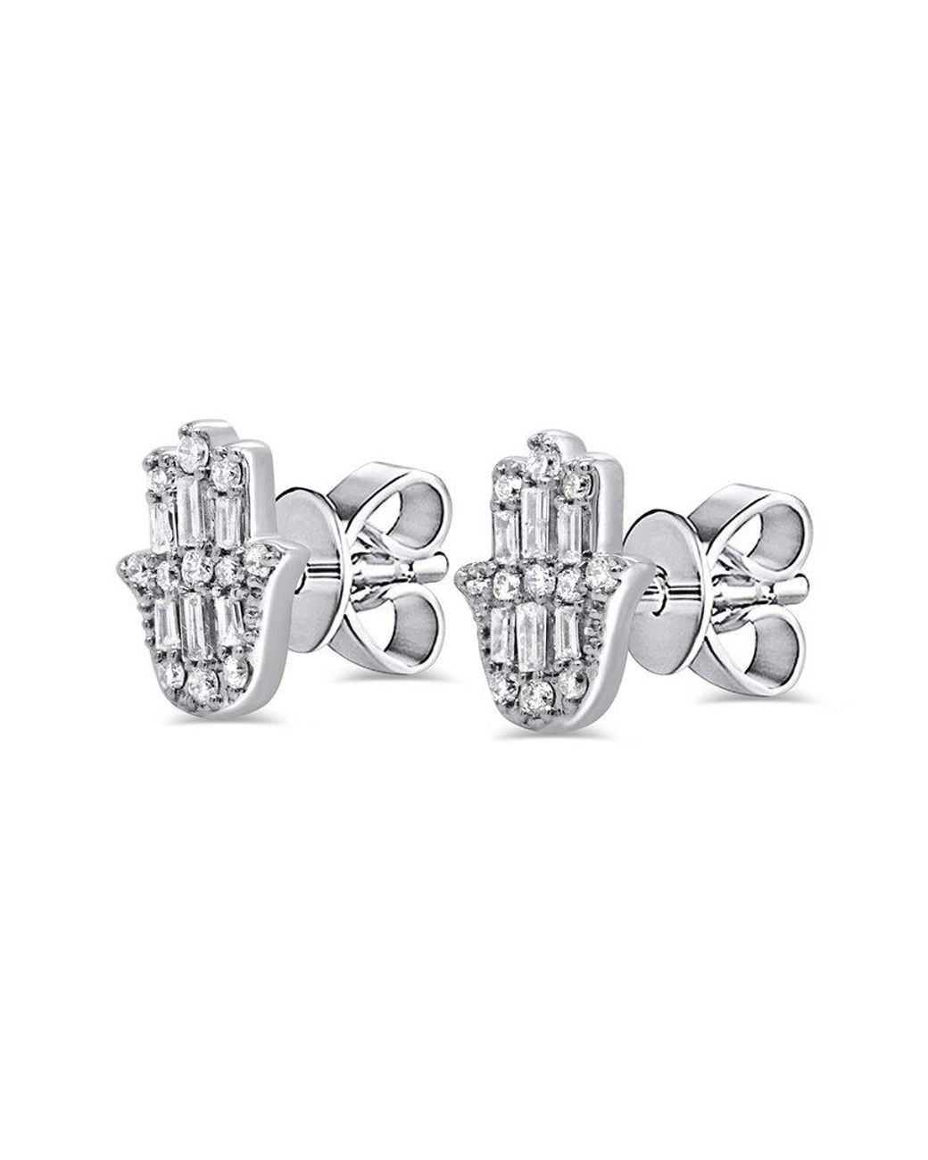 Sabrina Designs Metallic 14K 0.15 Ct. Tw. Diamond Stud Earrings