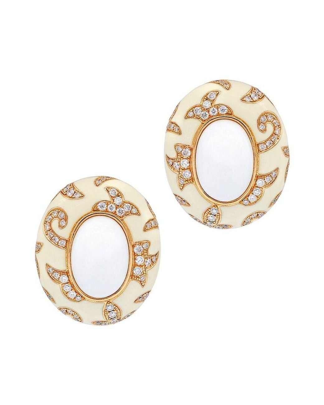 Diana M Metallic Fine Jewelry 18k 1.00 Ct. Tw. Diamond Earrings