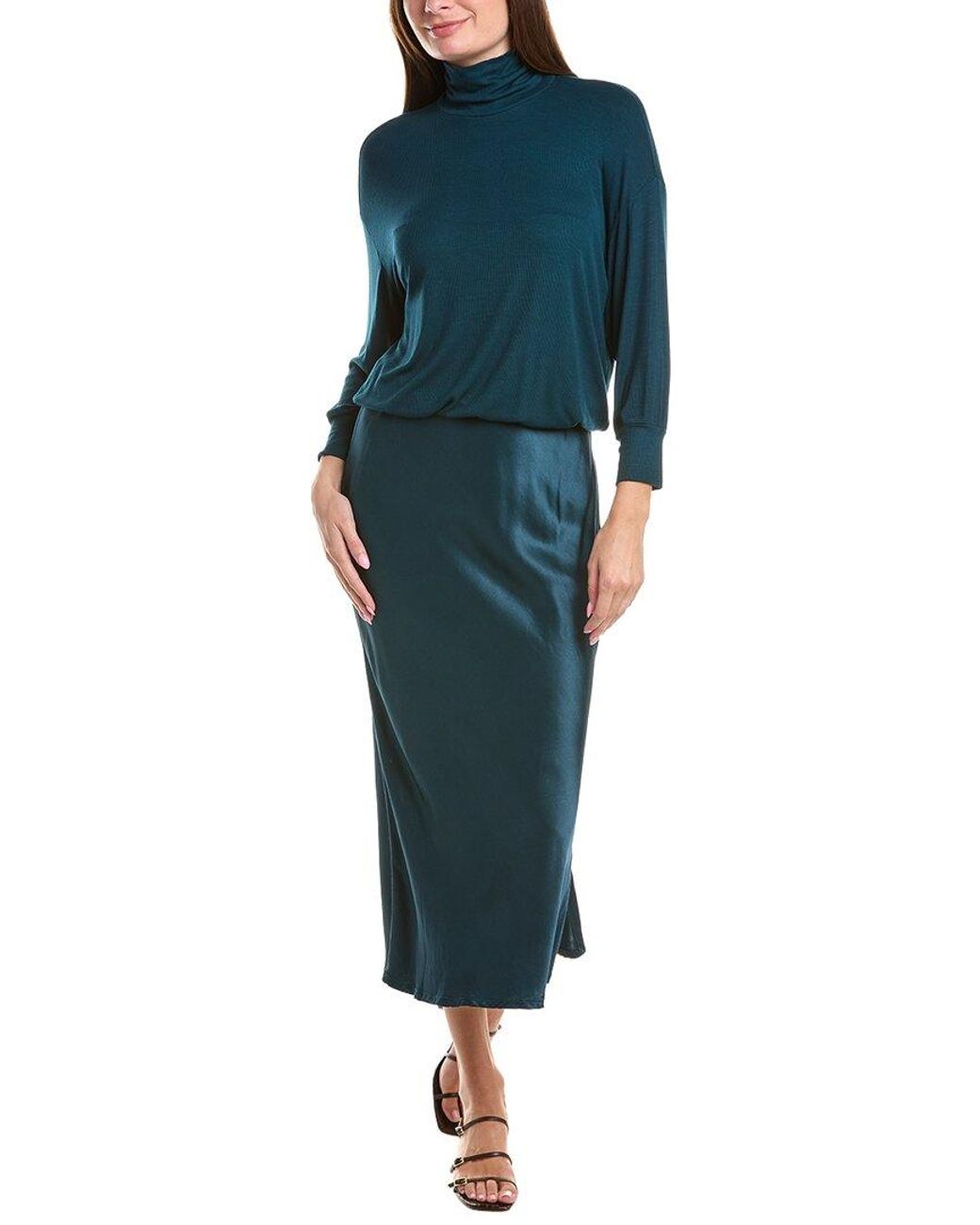 Michael Stars Blue Padma 2-In-1 Maxi Dress