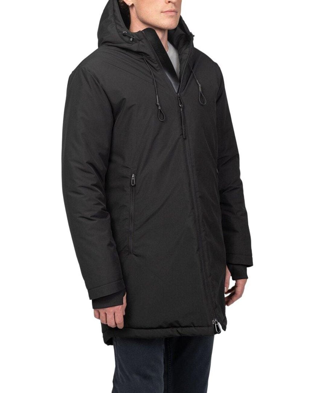 Ron Tomson Black Parka for men
