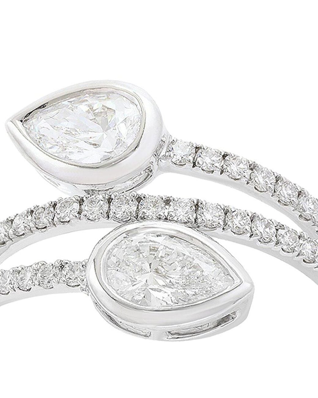 Effy Fine Jewelry White 14K 1.00 Ct. Tw. Lab-Grown Diamond Ring