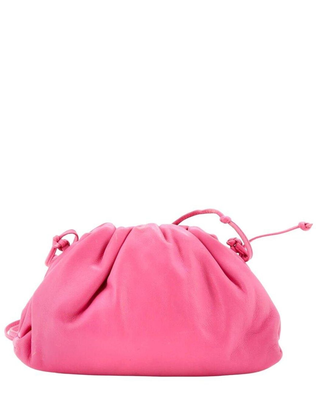 Bottega Veneta Pink Leather The Pouch Mini (Authentic Pre-Loved)