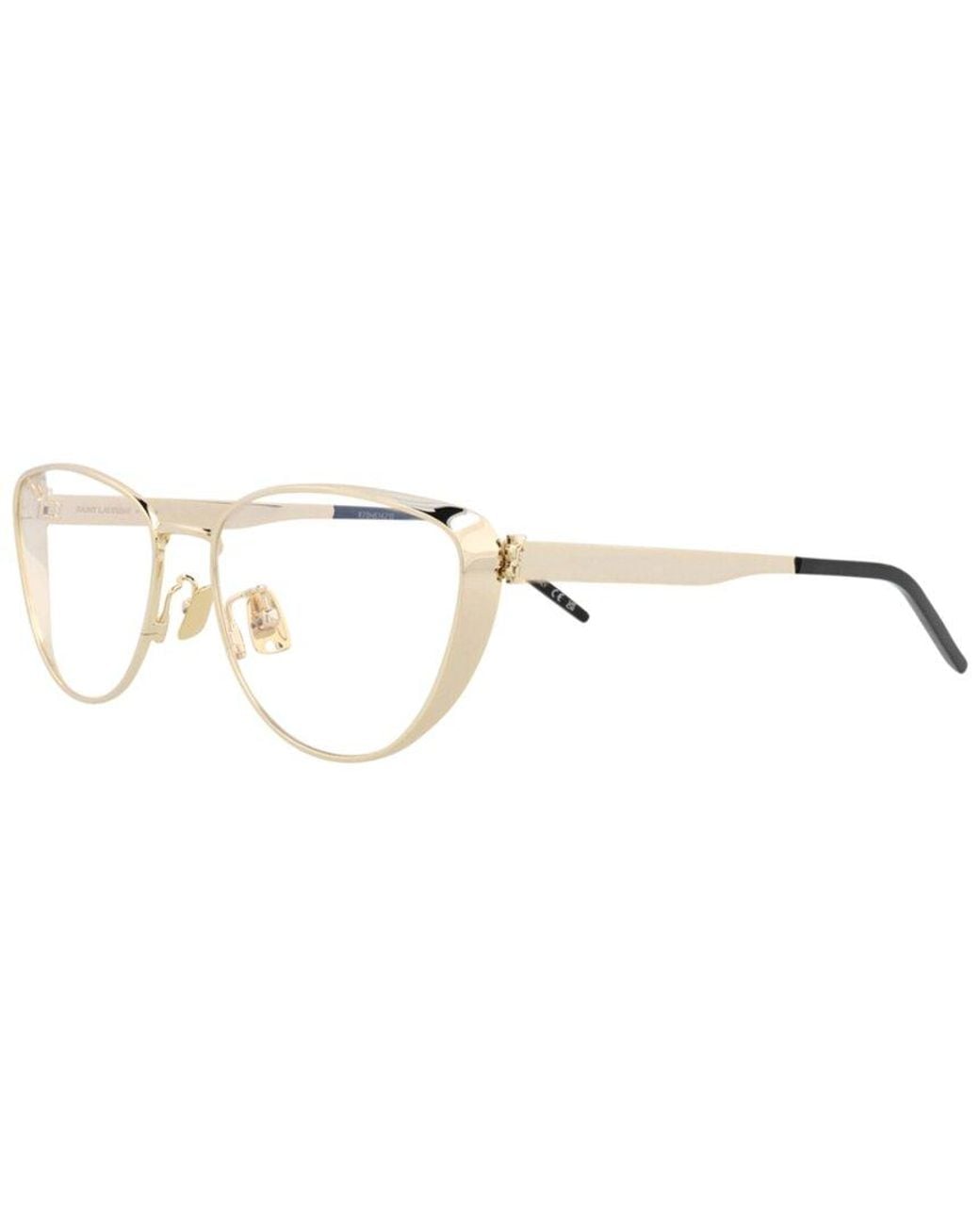 Saint Laurent Metallic 57Mm Optical Frames