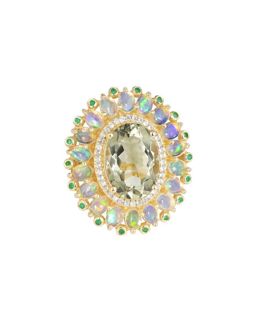 TIRAMISU White Silver 7.73 Ct. Tw. Gemstone Ring